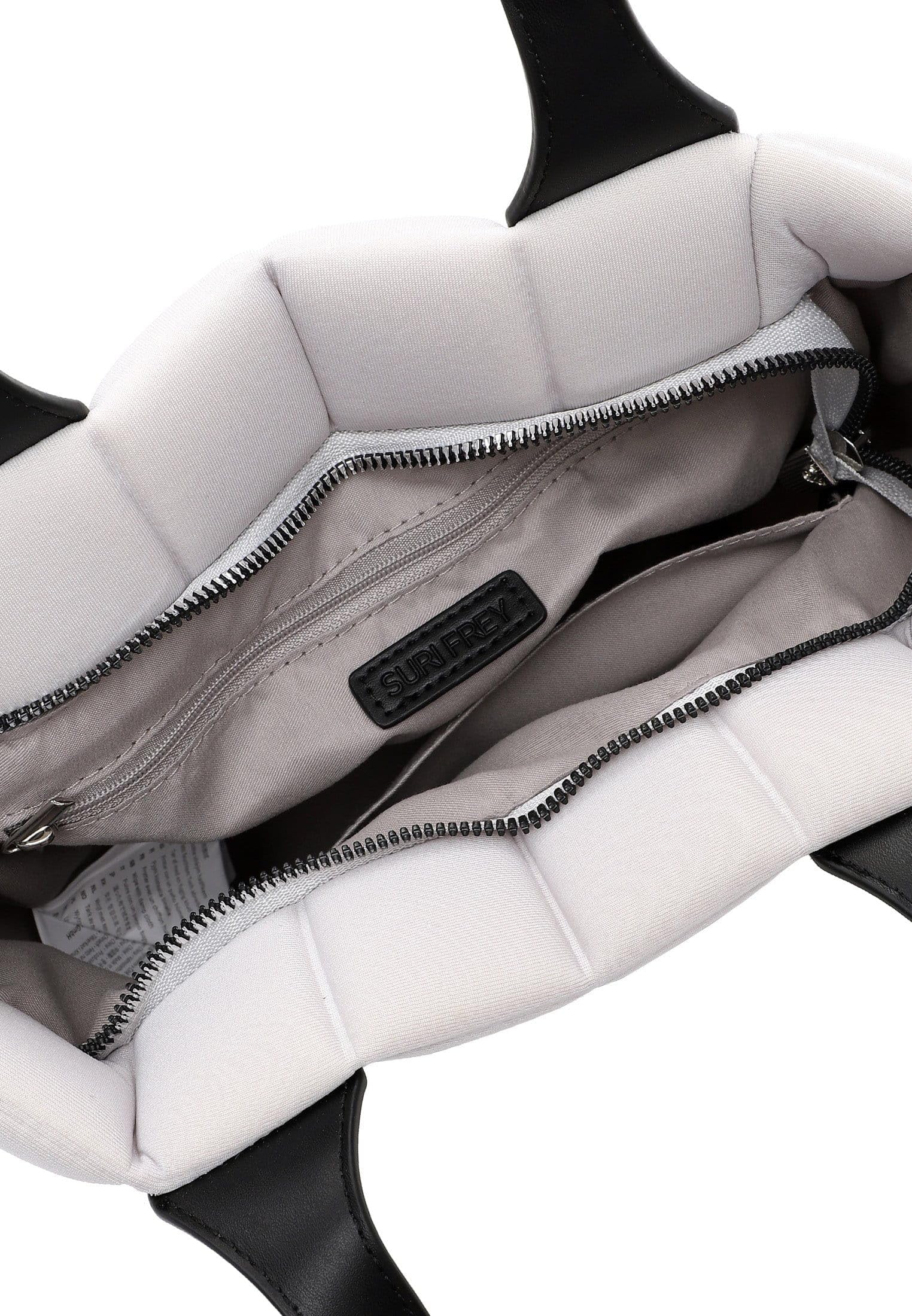 SURI FREY Jancy Cityshopper S Handtasche hellgrau gesteppt
