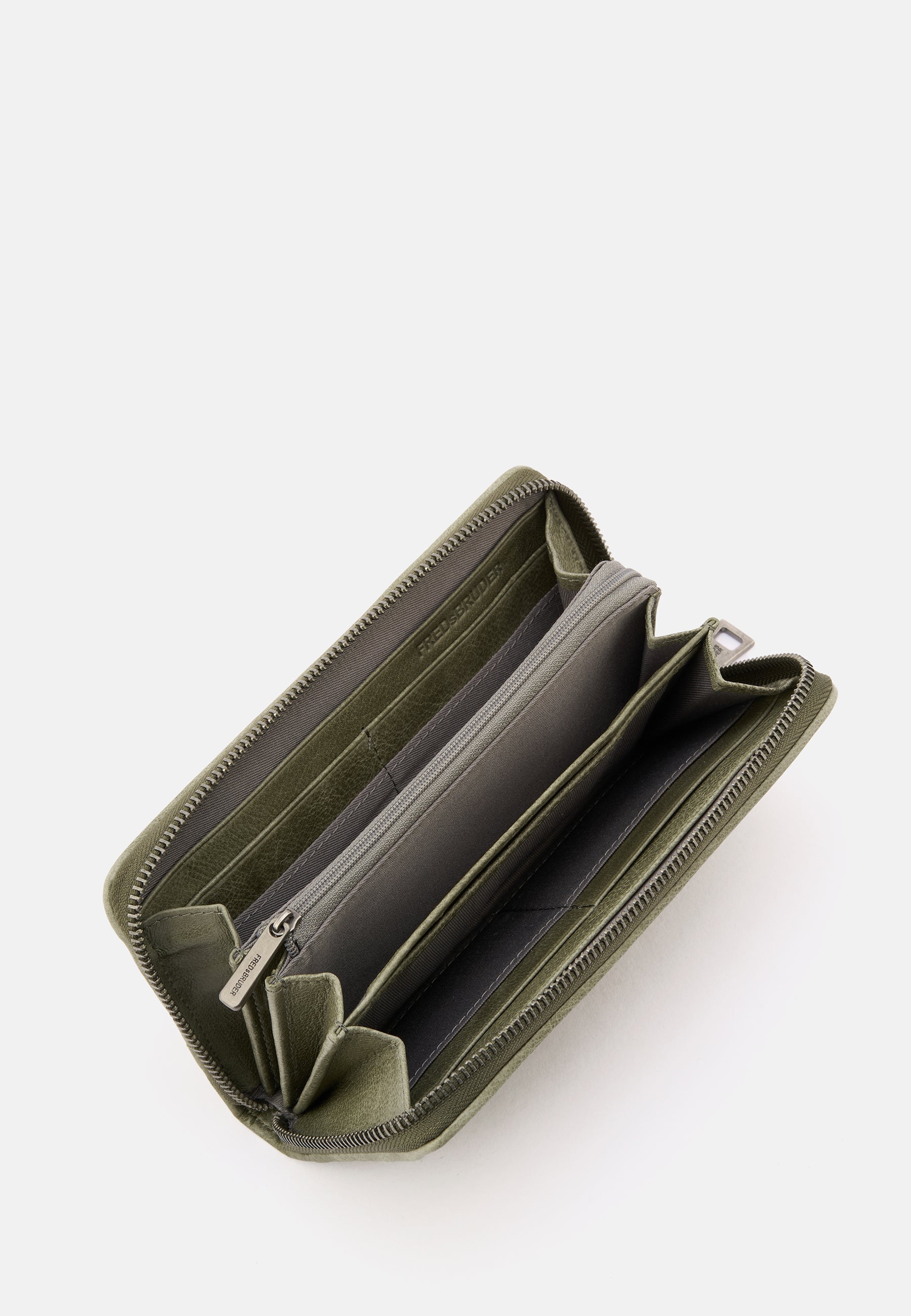 FREDsBRUDER Gürteltier Big Total Geldbörse Braun Leder