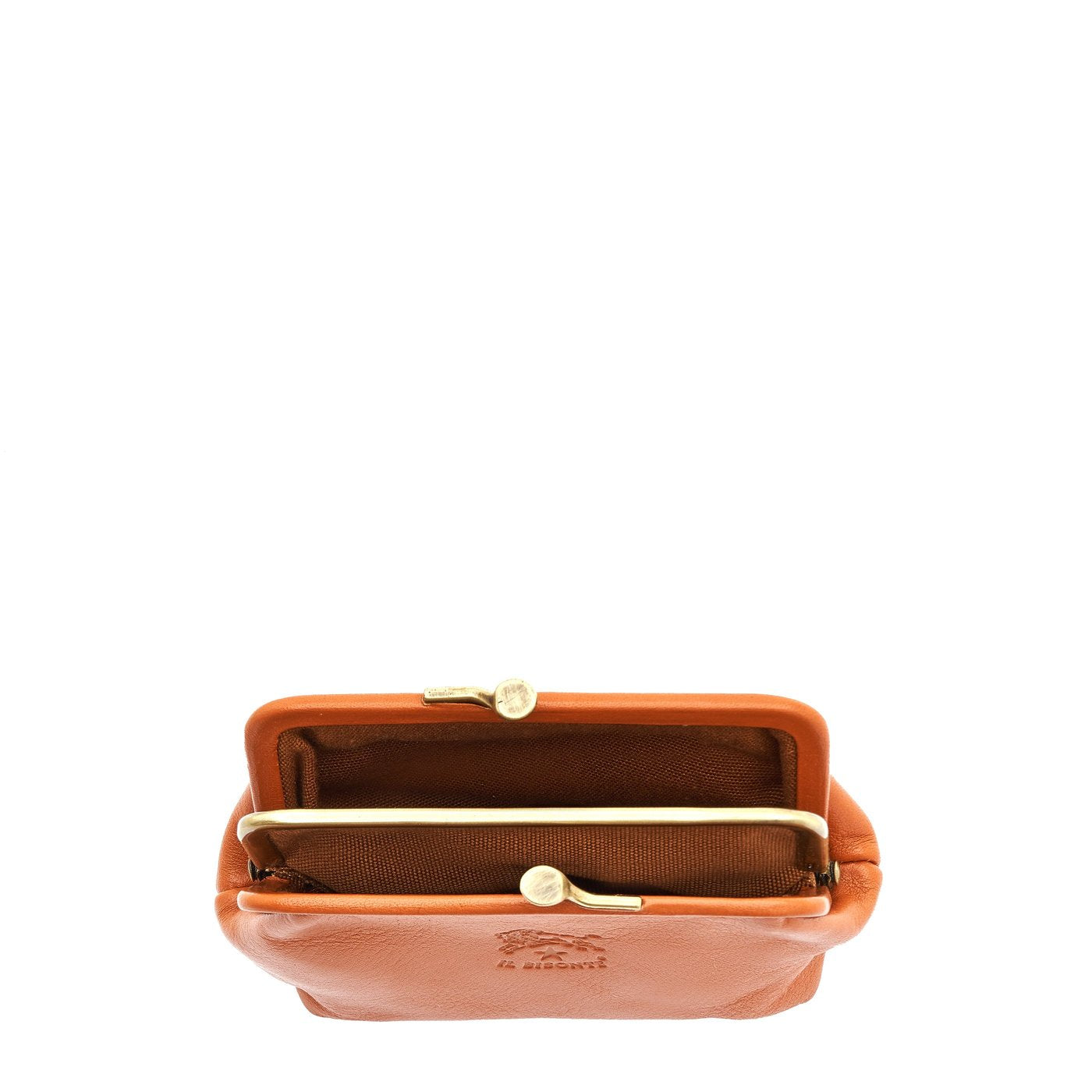 Il Bisonte Portemonnaie Karamell Vollleder mit Clip
