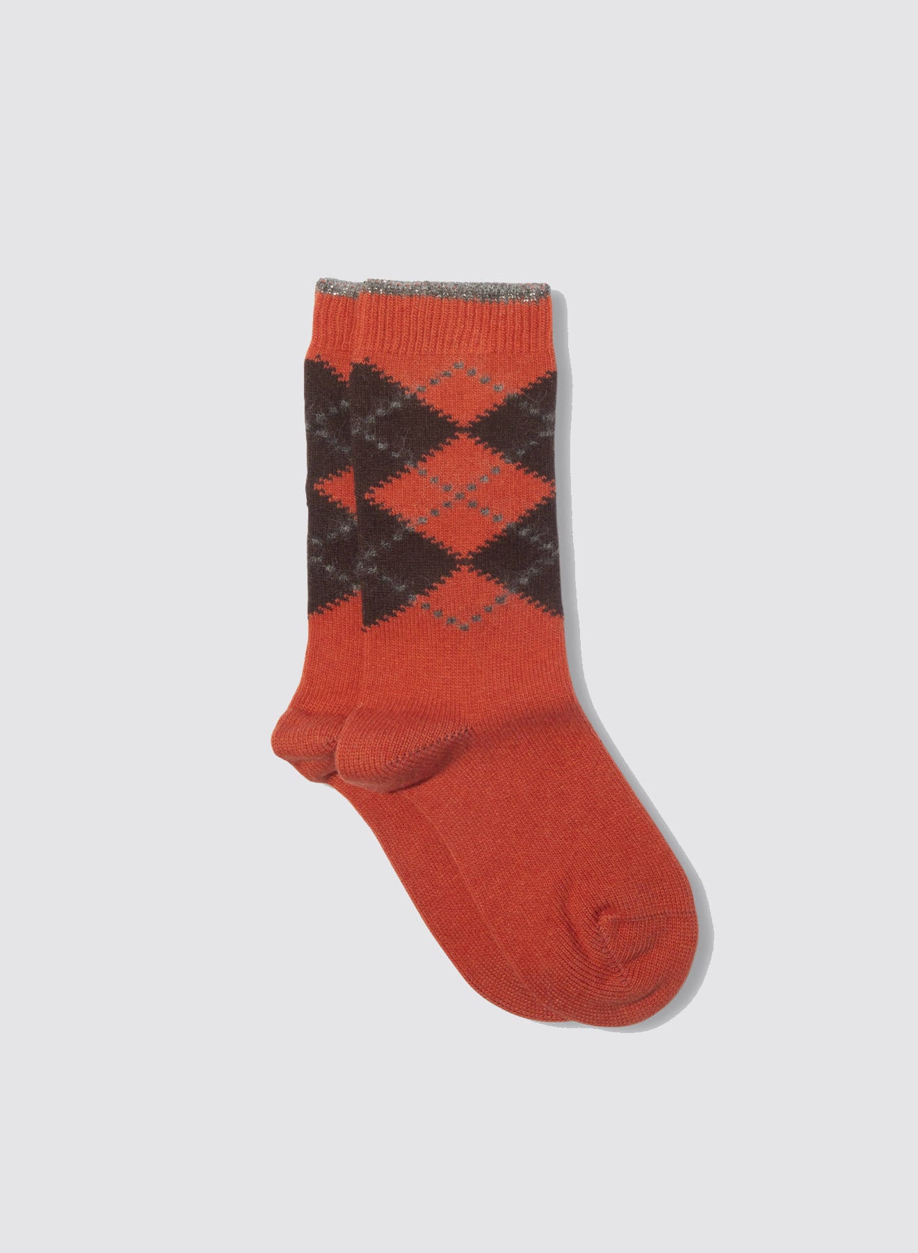Maria la Rosa Britain Socks Socken Tabak Merino