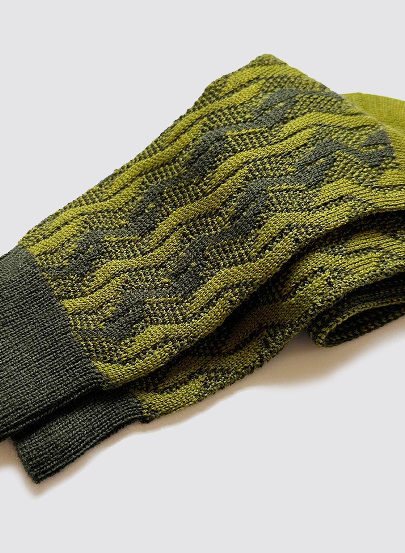 Maria la Rosa WD022JQ1400 Socken Khaki Wolle