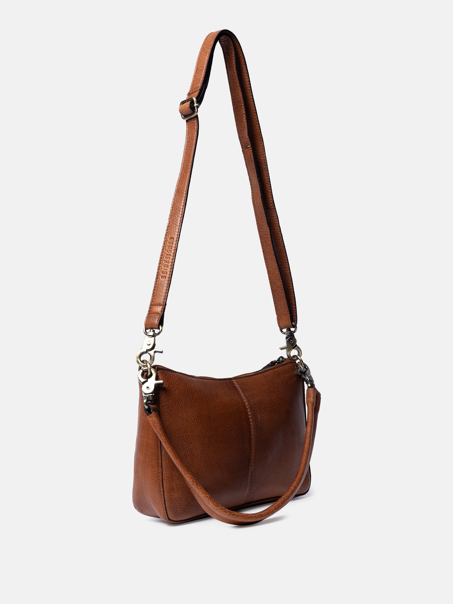 RE:DESIGNED Nada 6598 Schultertasche Walnut Vollleder