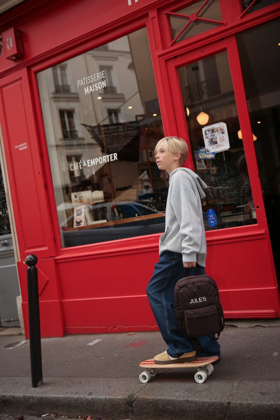 Studio Noos Puffy Midi Rucksack Braun ab 6 Jahren Steppstoff