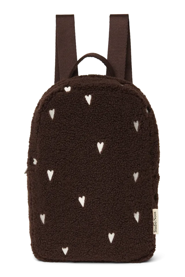 Studio Noos Teddy Mini Backpack Kinder-Rucksack Chocolate Hearts