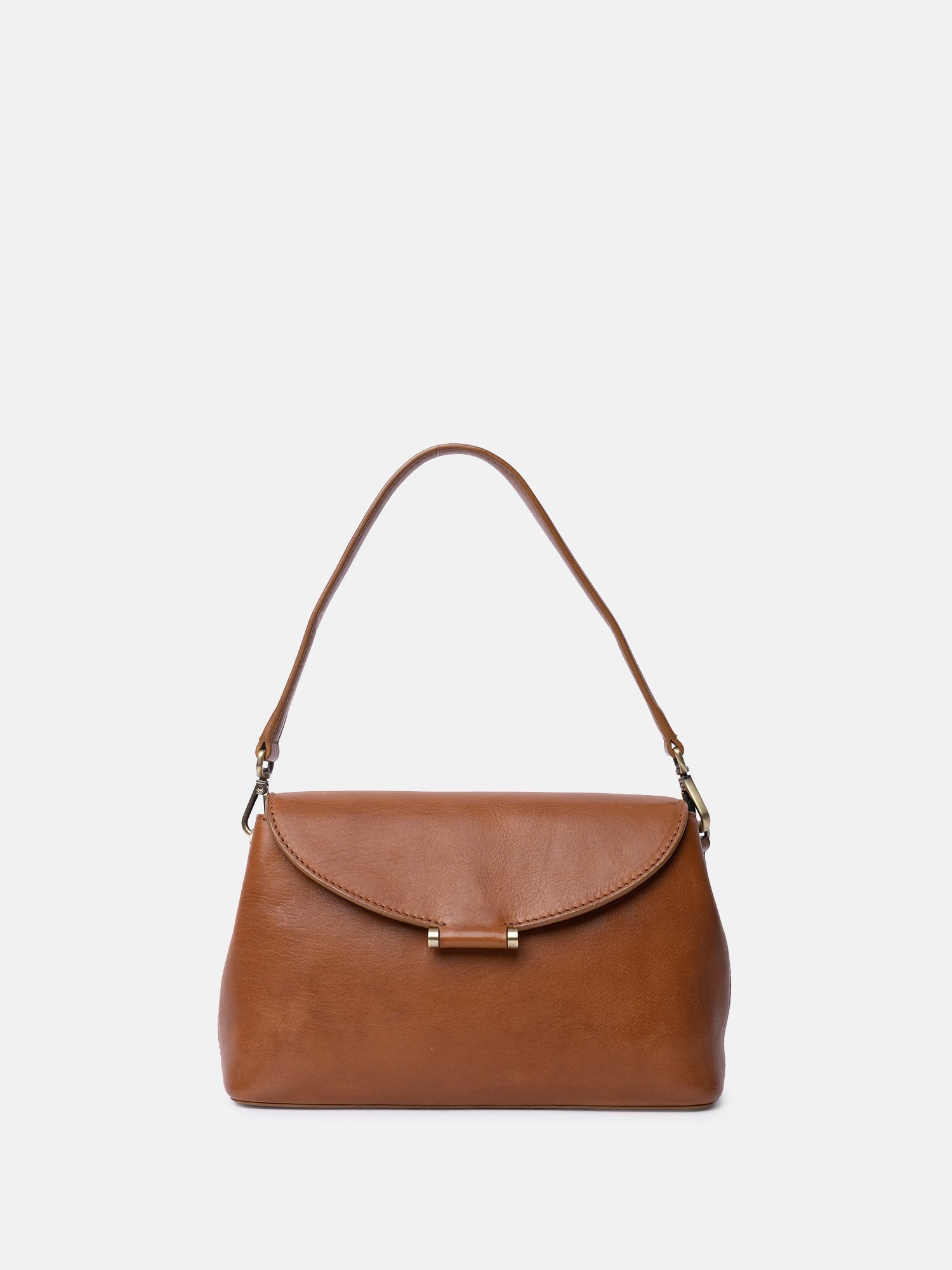 RE:DESIGNED Sonia 6674 Schultertasche Tan Vollleder