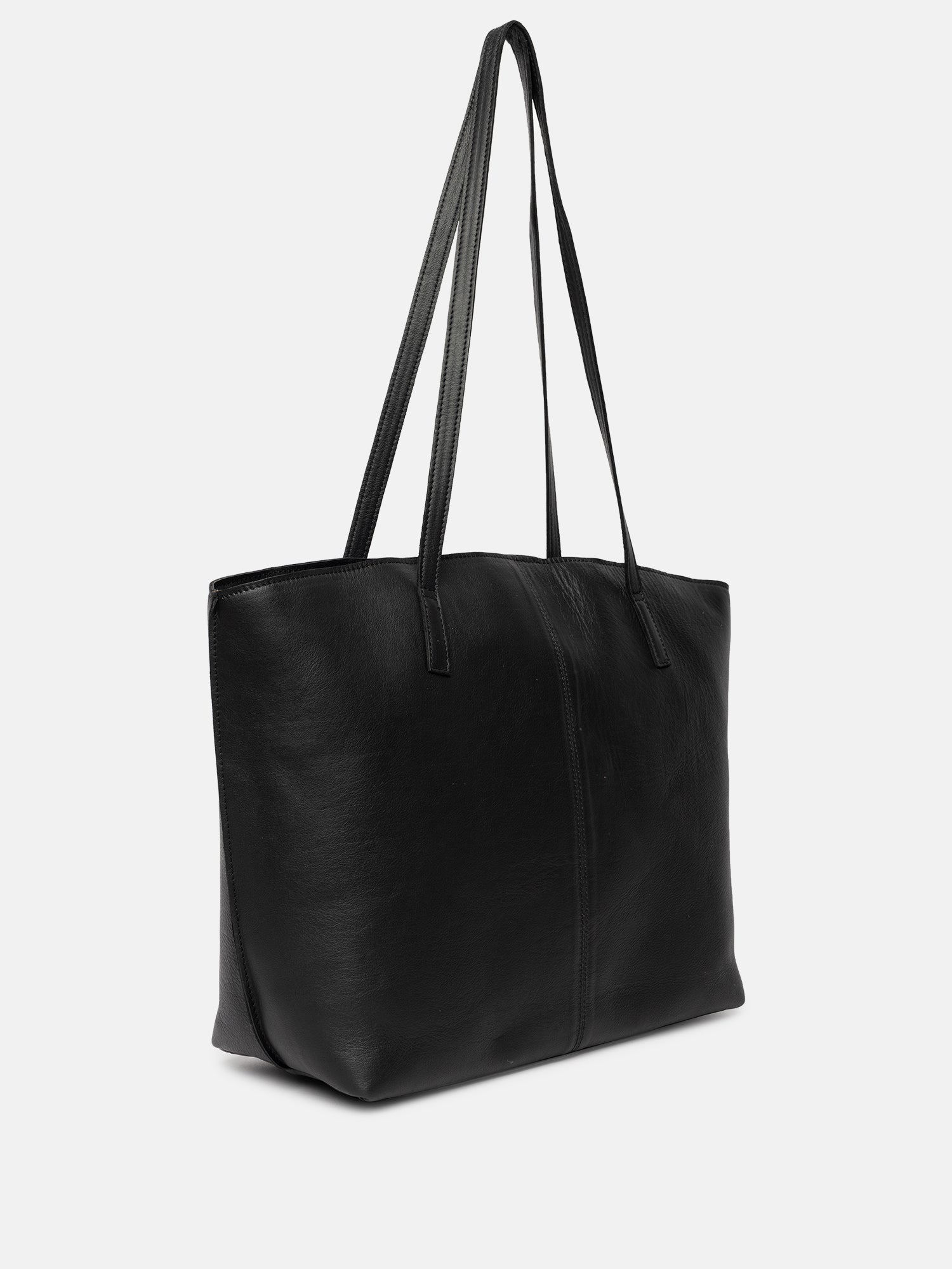 RE:DESIGNED Malou Small Shopper Schwarz Vollleder