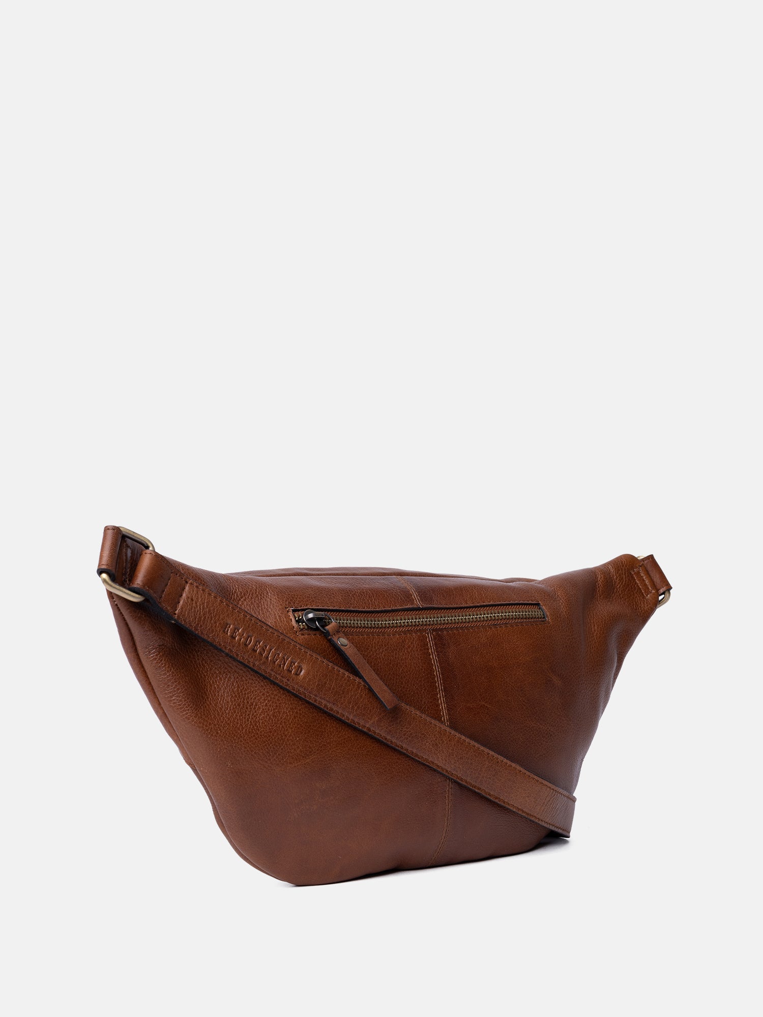 RE:DESIGNED Selina Bauchtasche Walnut Vollleder