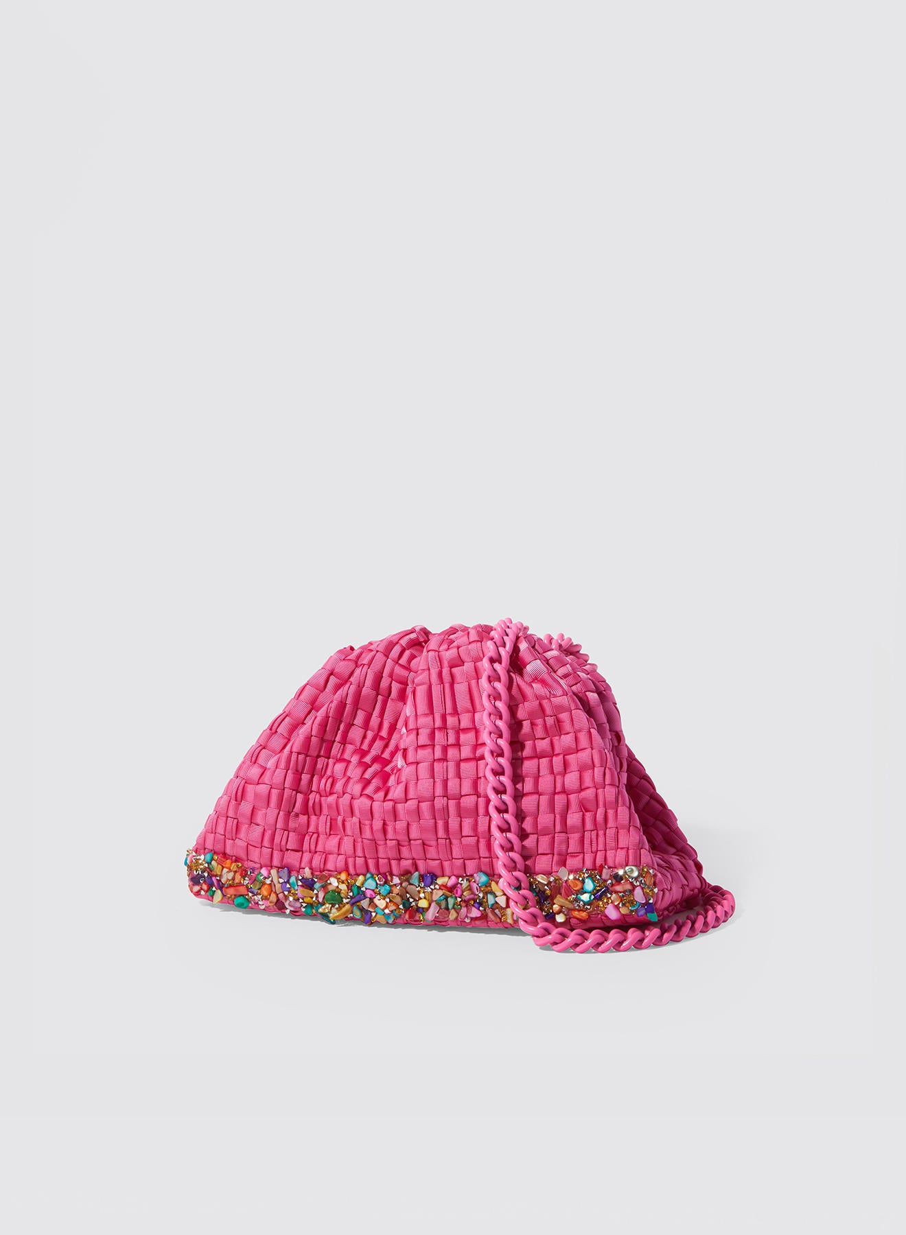 Maria la Rosa Corallina Mini Tasche Fuchsia Kette