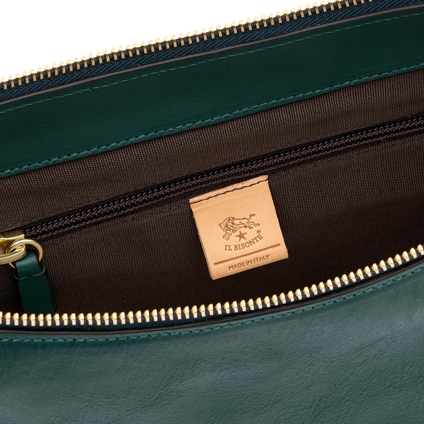 Il Bisonte Oliveta Hobo Handtasche Grün Rindsleder