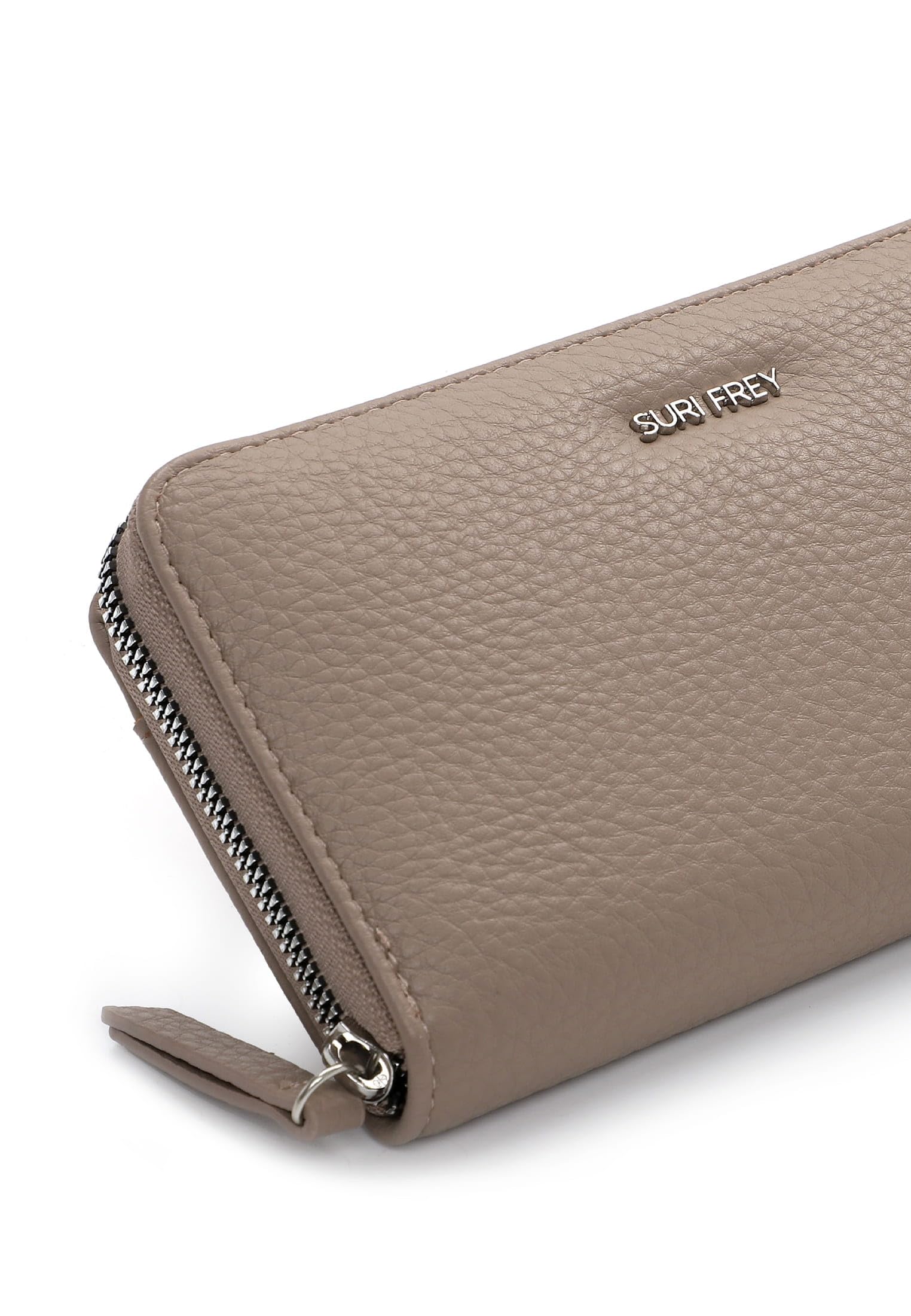 SURI FREY SFY Tiffy Zip Around Wallet Geldbörse Taupe 15 Kartenfächer