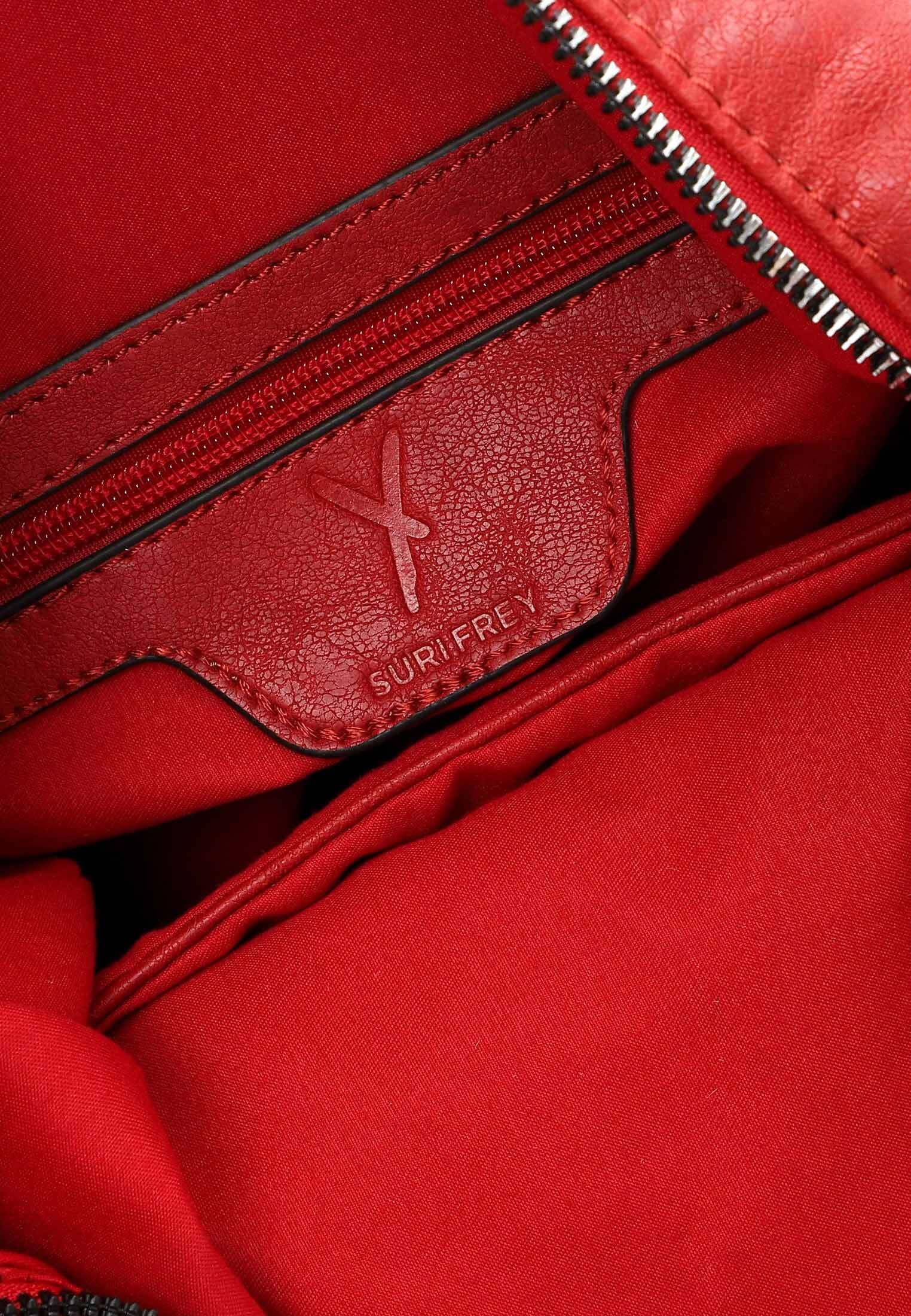 SURI FREY Carly Rucksack Rot 2-in-1 Umhängetasche