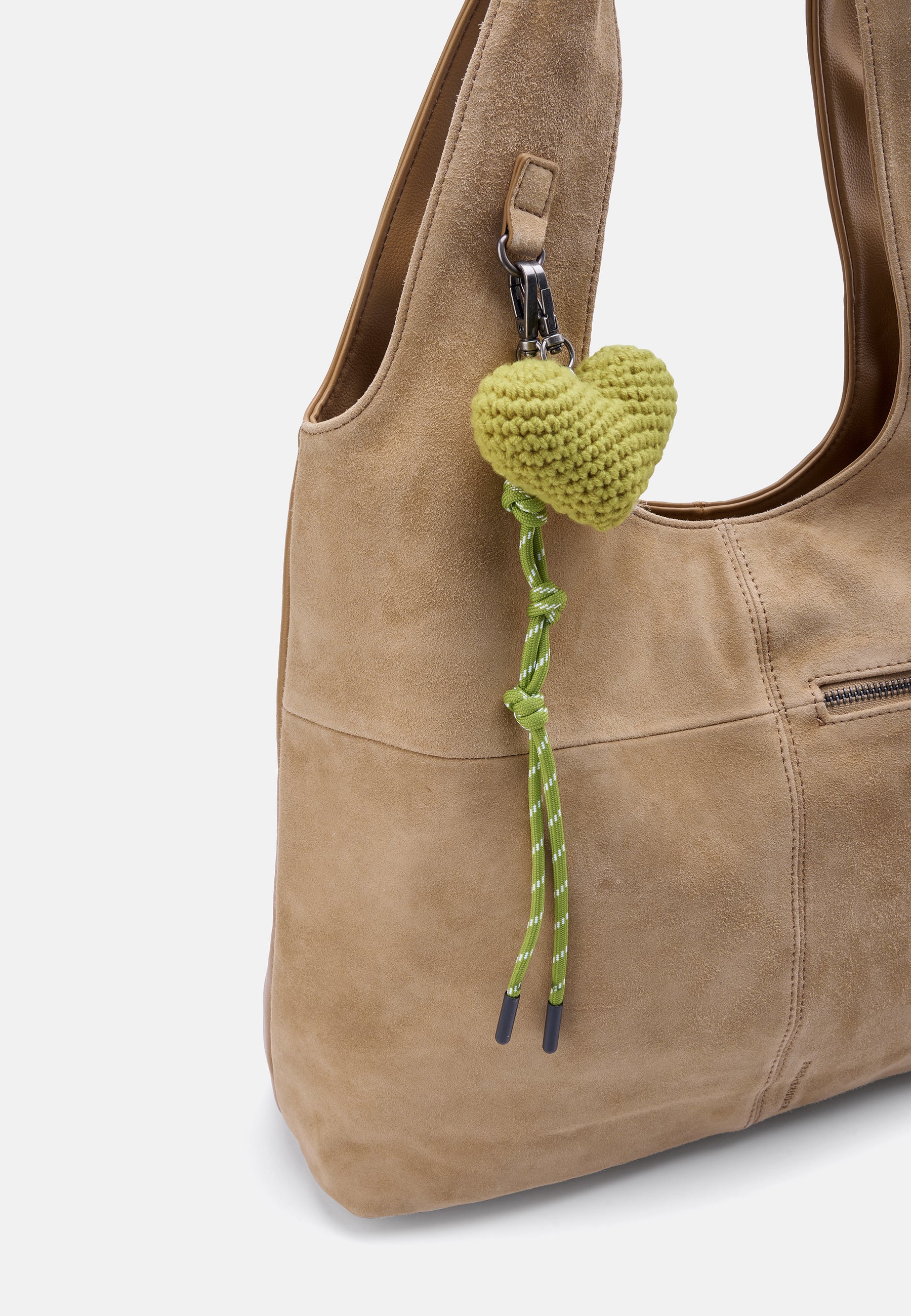 FREDsBRUDER Beautiful Mess Hobo Tasche taupe Wildleder