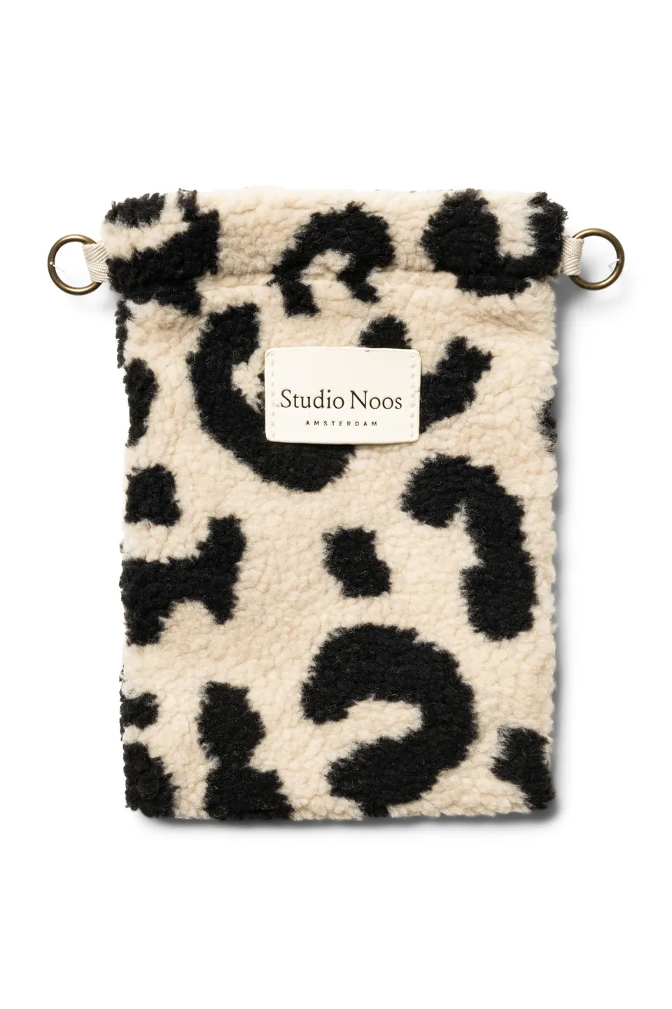 Studio Noos Teddy Handytasche Holy Cow 15x21 Braun