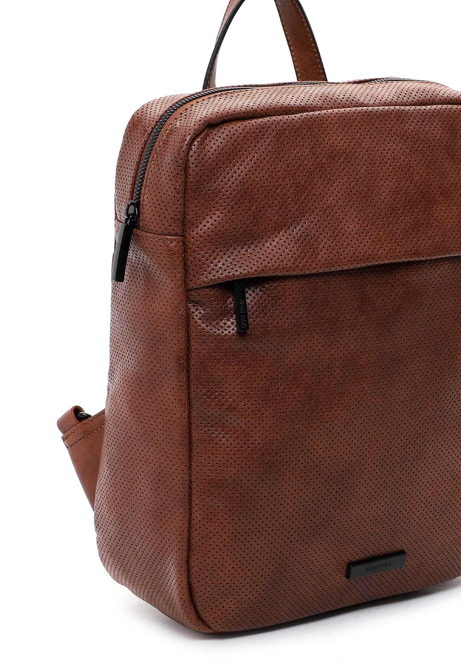 SURI FREY Celly Backpack Rucksack cognac perforiert
