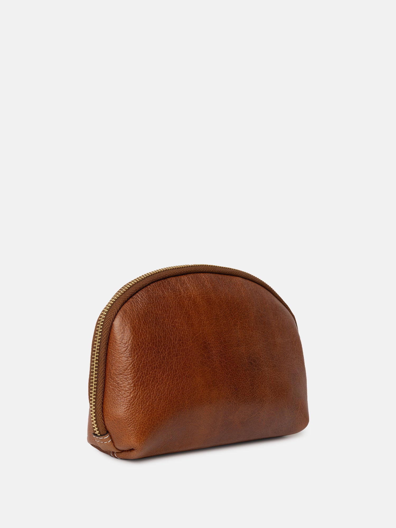 RE:DESIGNED Hoshi Kosmetiktasche Walnuss Vollleder