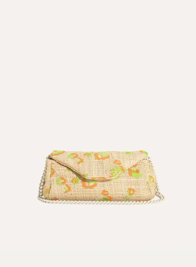 Maria la Rosa Albatros Peonia Tasche Orange Bast