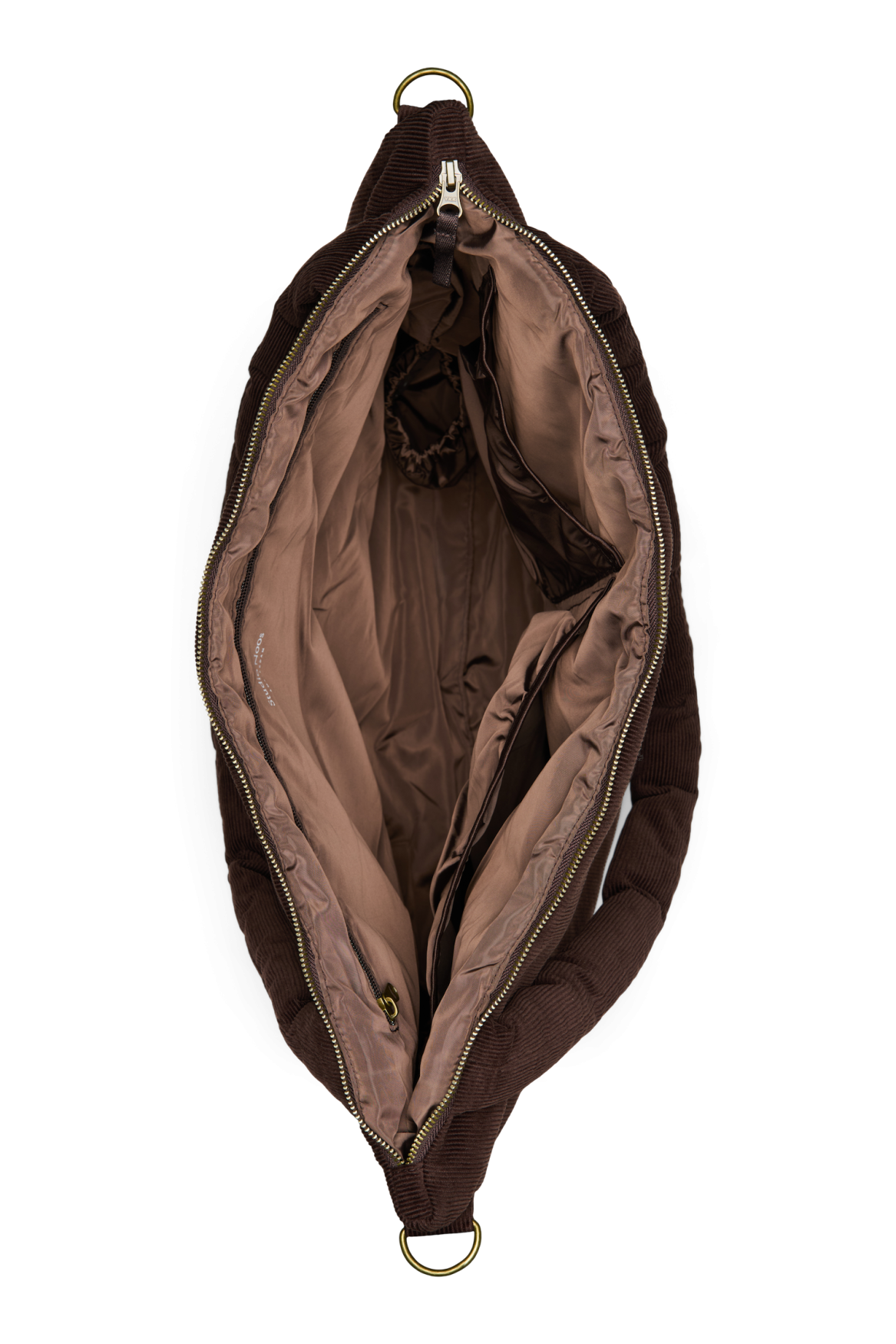 Studio Noos Rib Puffy Wickeltasche Dark Brown gerippt