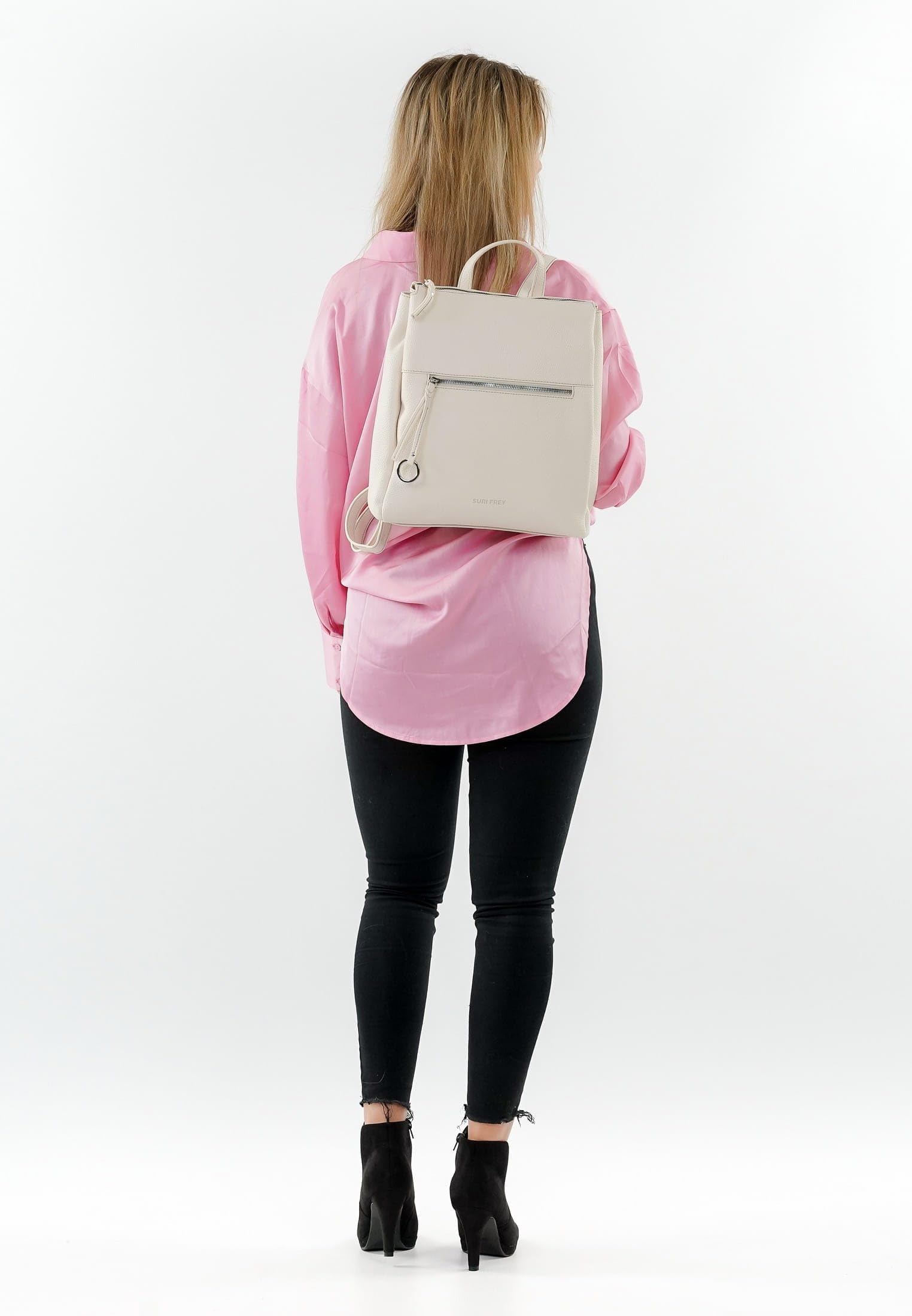 SURI FREY Debby Backpack Rucksack Cream 27x34x10