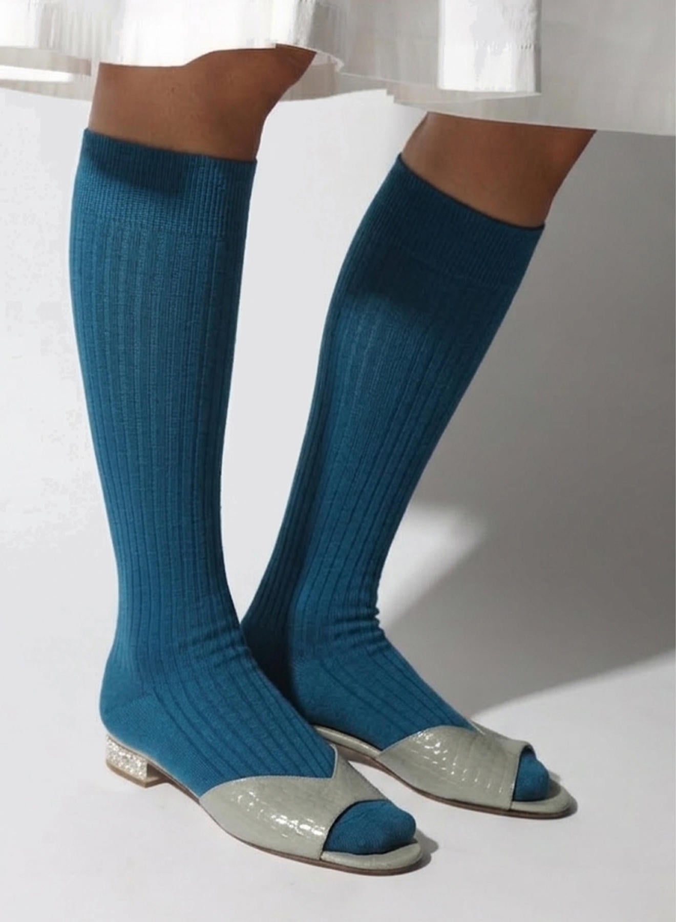 Maria la Rosa WT001UN8199 Socken Ceruleo Wolle