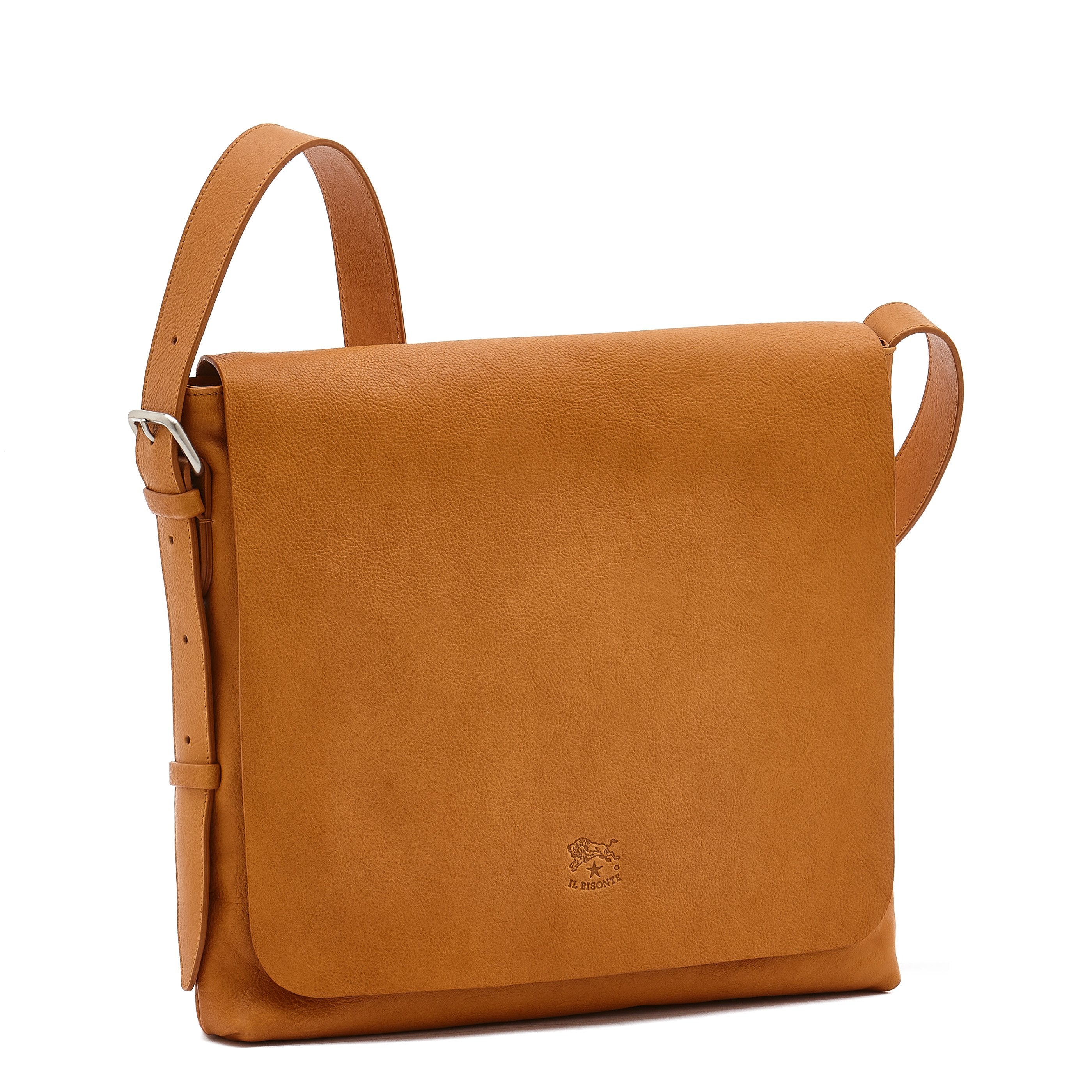 Il Bisonte Brolio Messenger Rindsleder Natur
