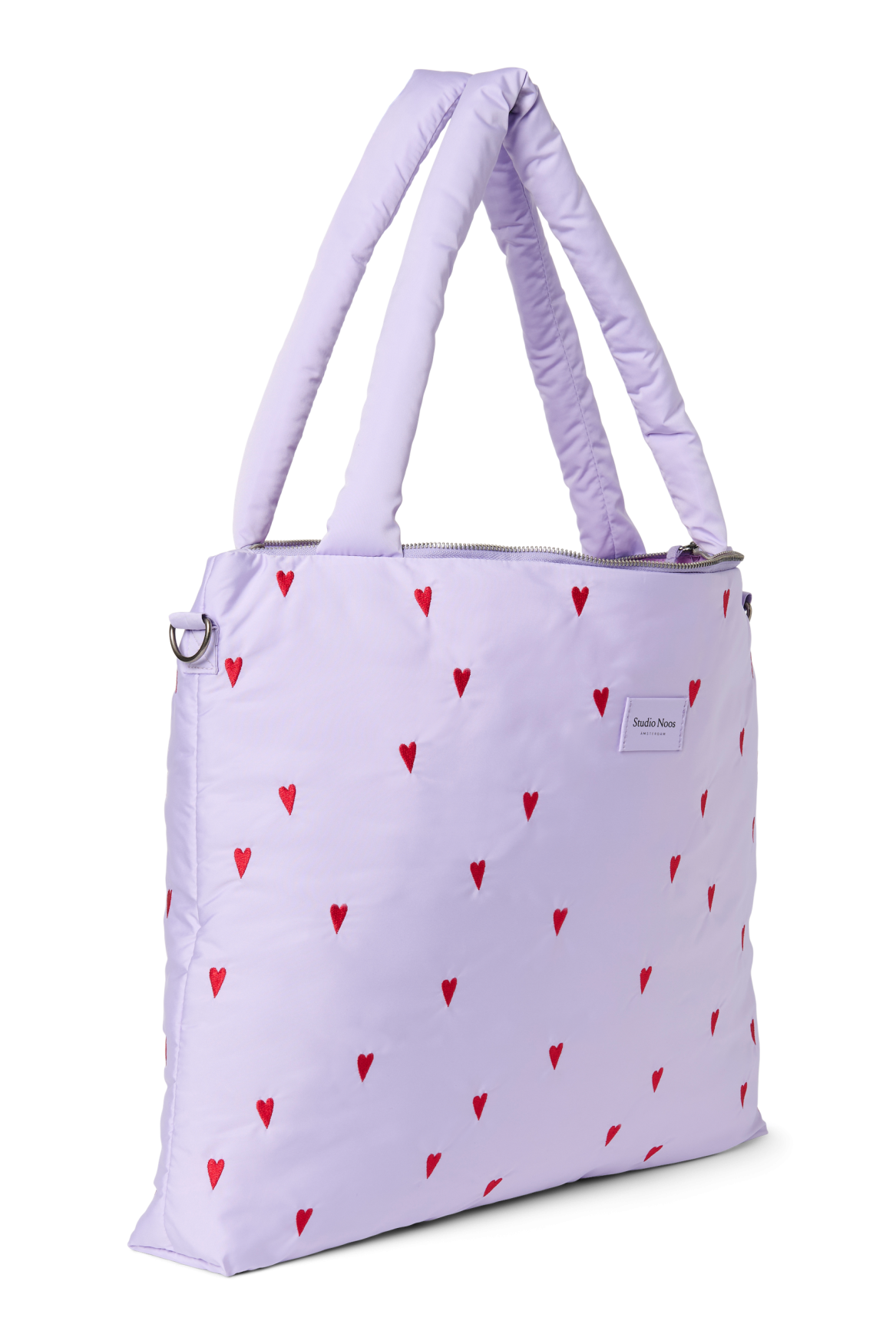 Studio Noos Puffy Wickeltasche Purple Hearts