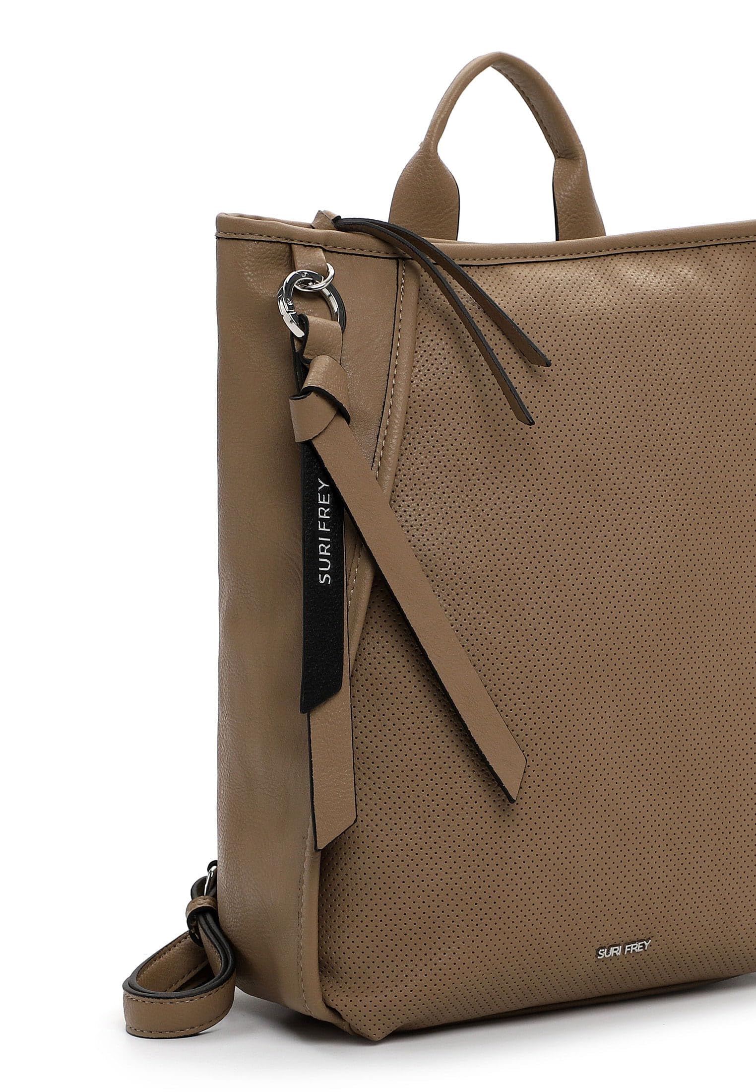 SURI FREY Macy City Backpack Rucksack Taupe mit Tabletfach