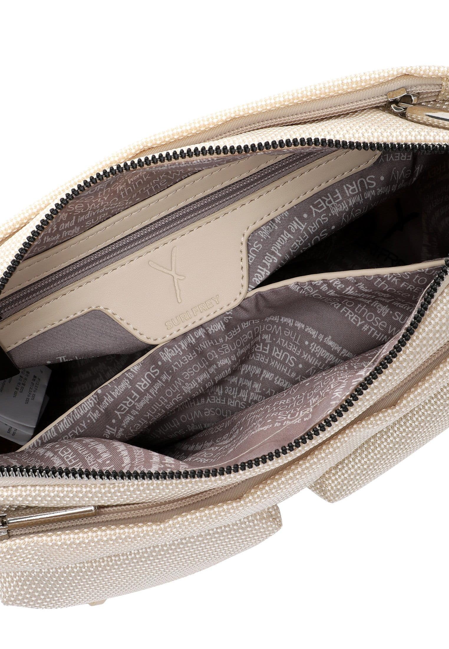 SURI FREY Marry L Handbag Umhängetasche Ecru Nylon