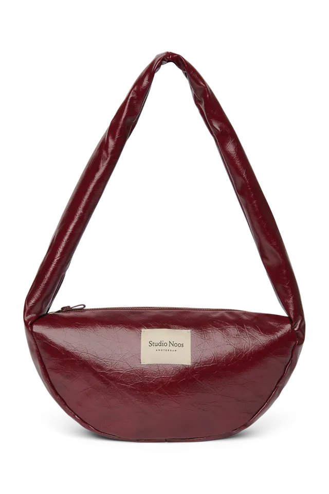 Studio Noos Mini Umhängetasche Burgundy Veganes Leder