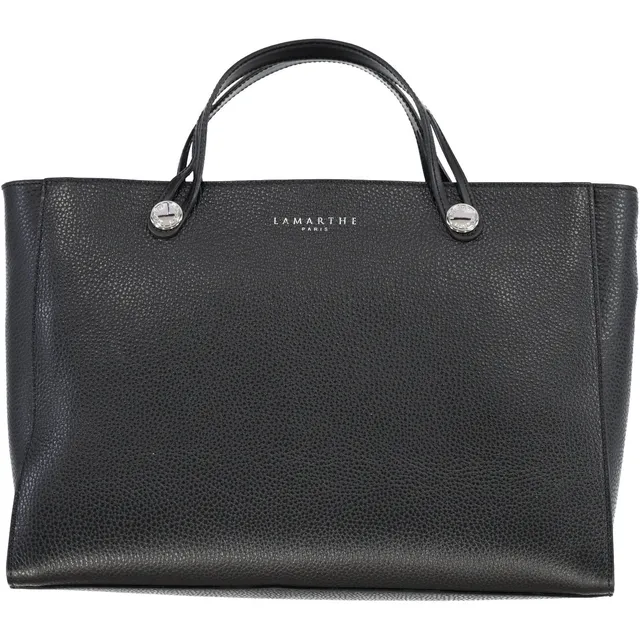Lamarthe Fidèle IF107 Handtasche Schwarz Vollleder
