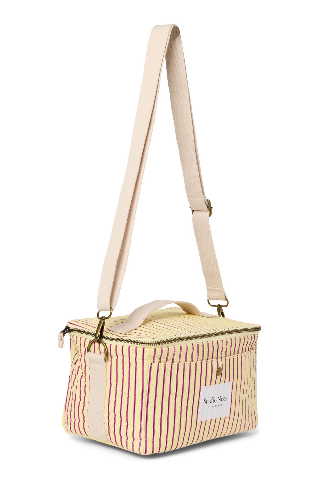 Studio Noos Poplin Kühltasche Butter Yellow gestreift