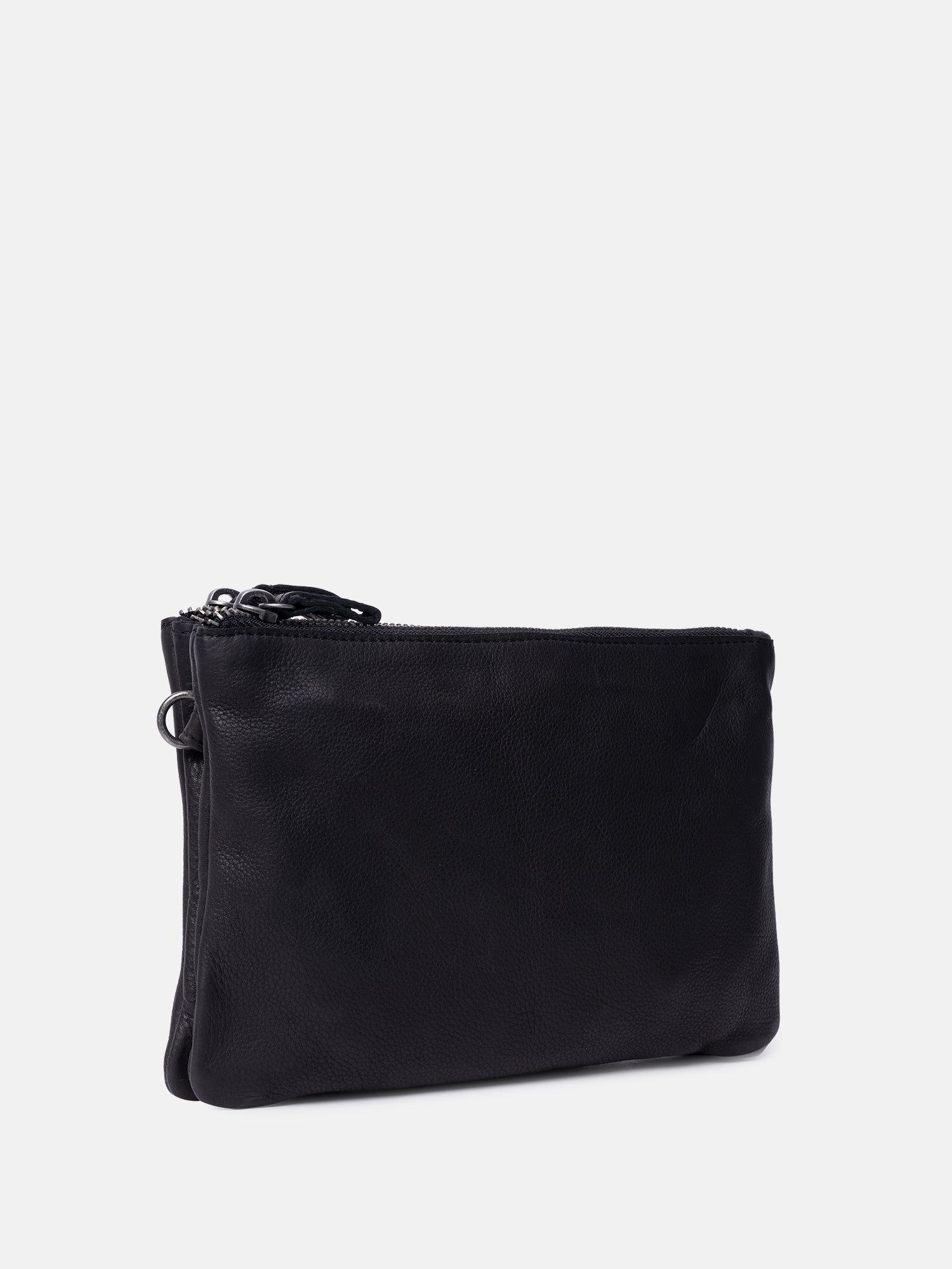 RE:DESIGNED Oslo Soft Clutch Soft Black Vollleder