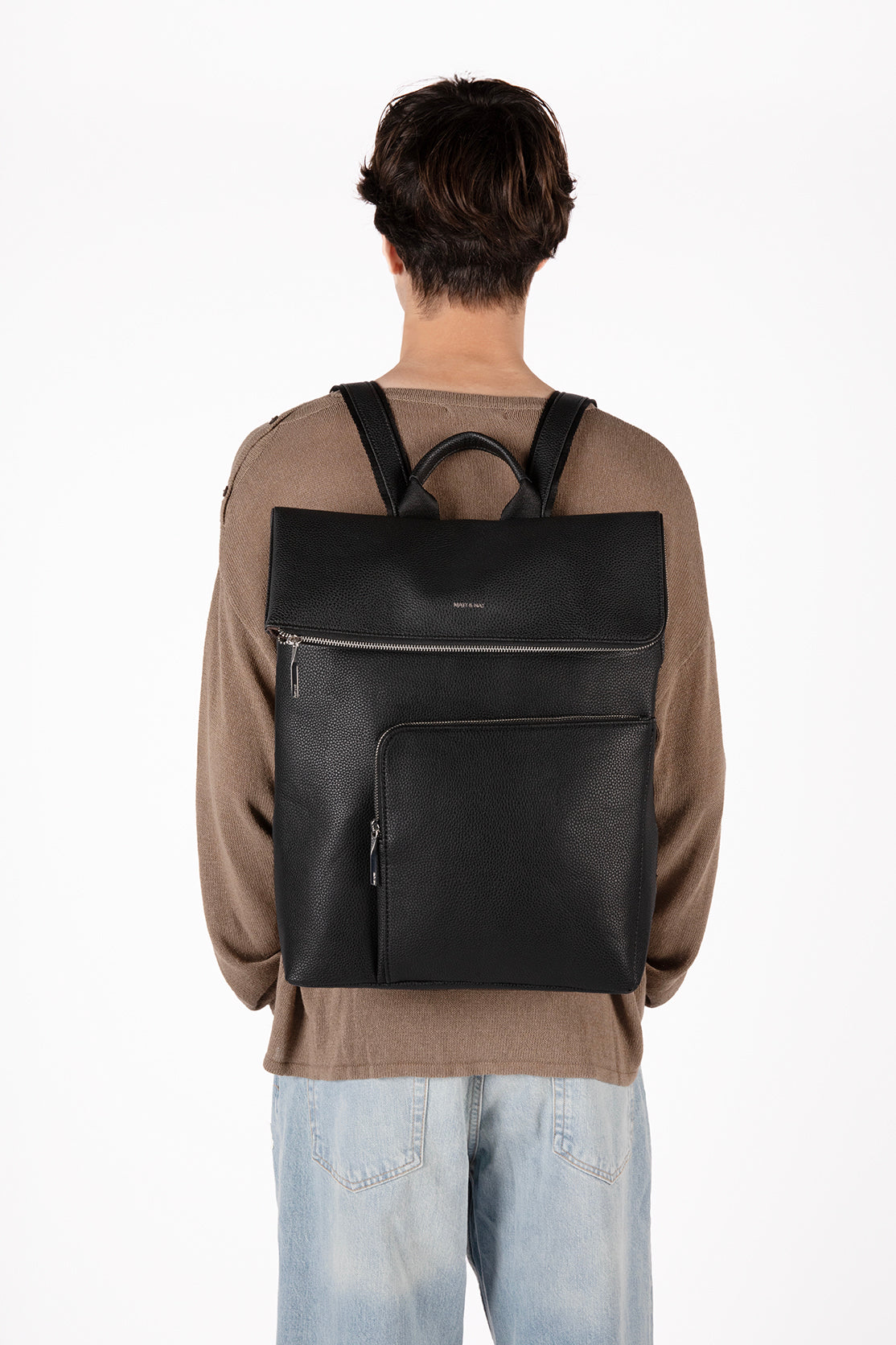 Matt & Nat ARD Rucksack schwarz Grain 16 Zoll