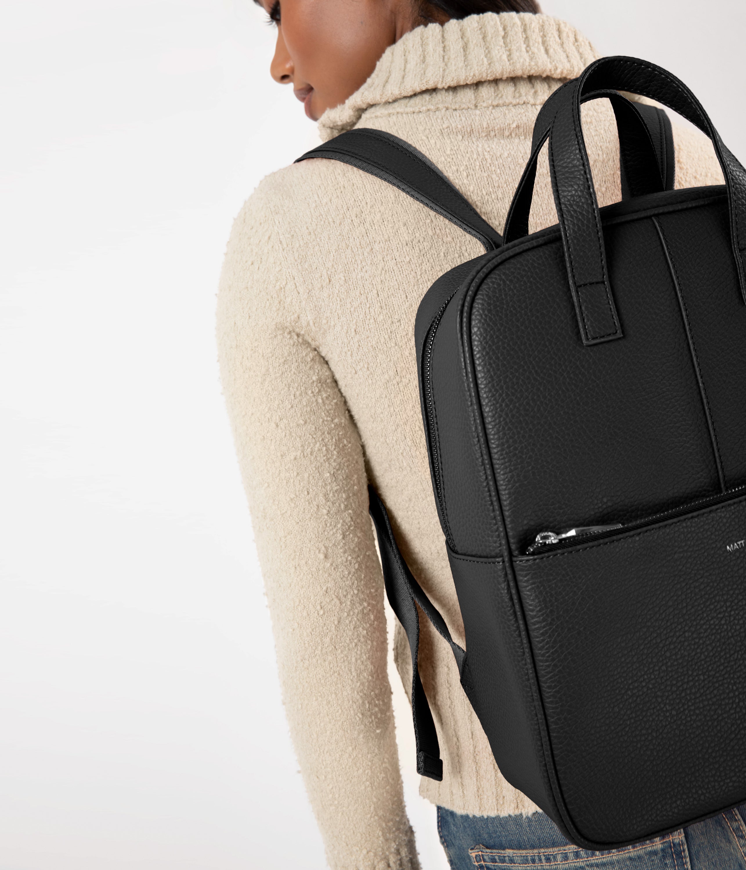 Matt & Nat Thebe Purity Rucksack Schwarz 13 Zoll