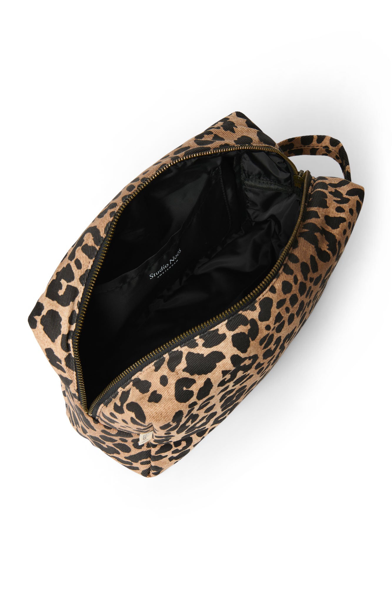 Studio Noos Cotton Toiletry Bag Kulturtasche Braun Leopard