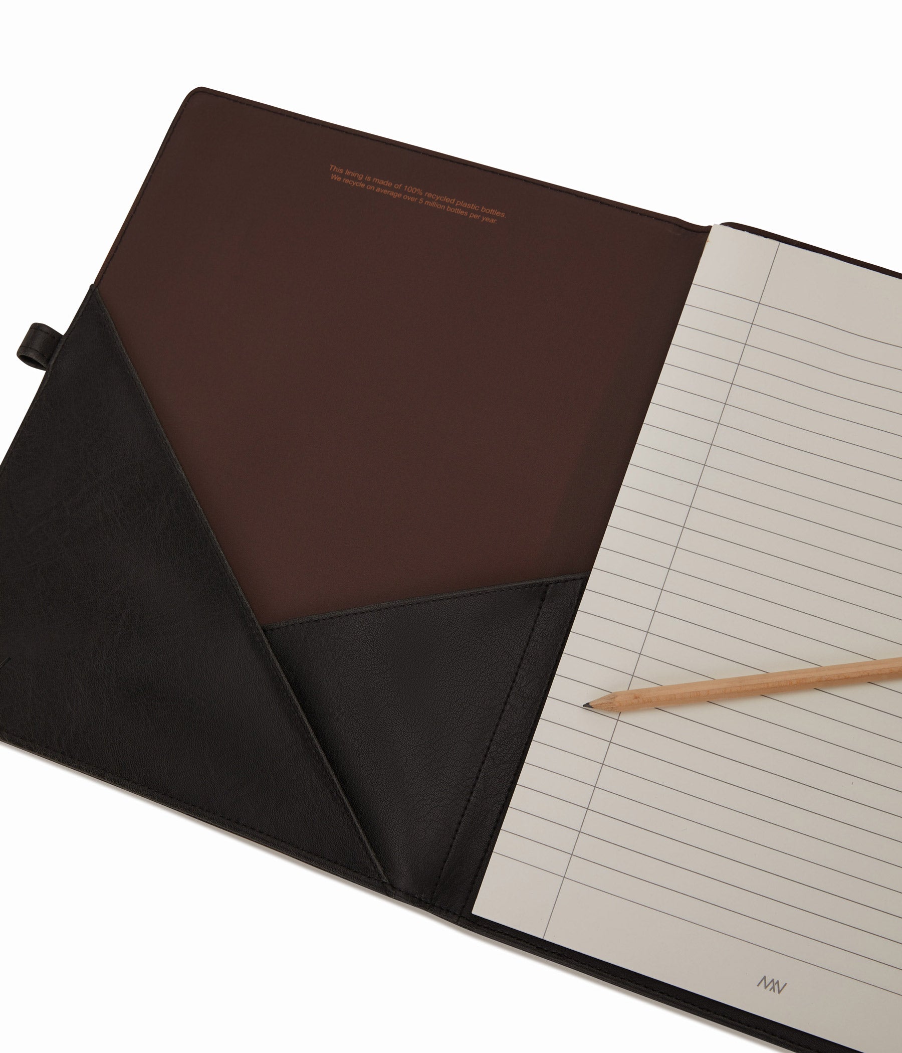 Matt & Nat Vintage Magistral Notizbuchhülle Schwarz Stift