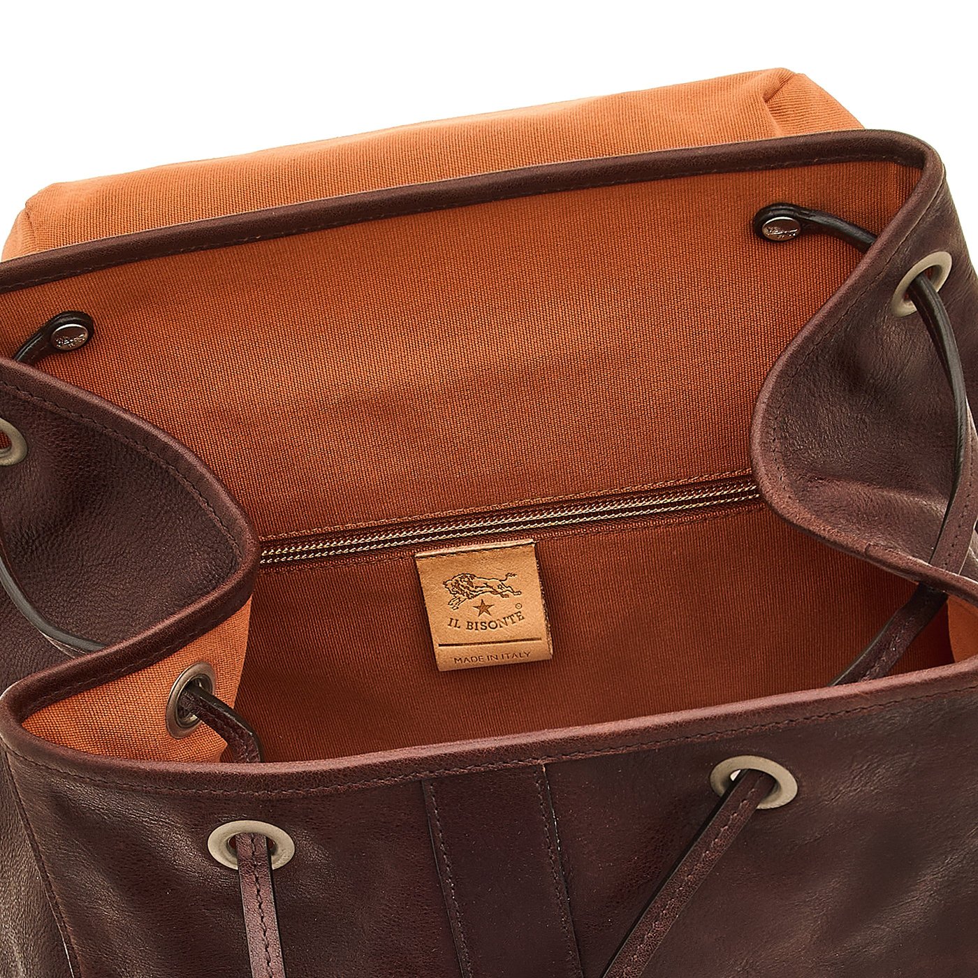 Il Bisonte Linea 1990 Rucksack Vollleder Caffè