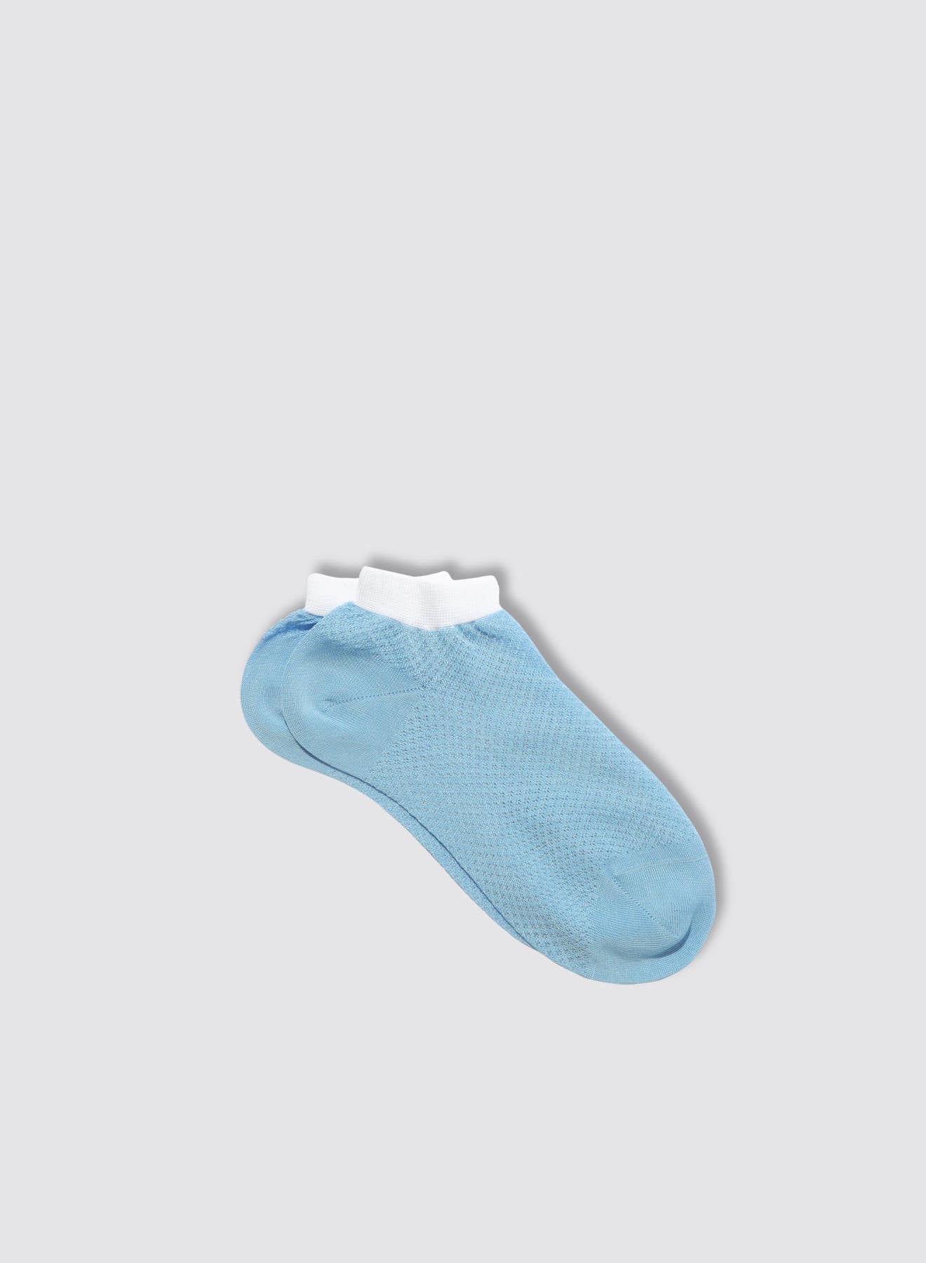 Maria la Rosa WPN09RB1899 Socken Weiß Netz Kontrastbund