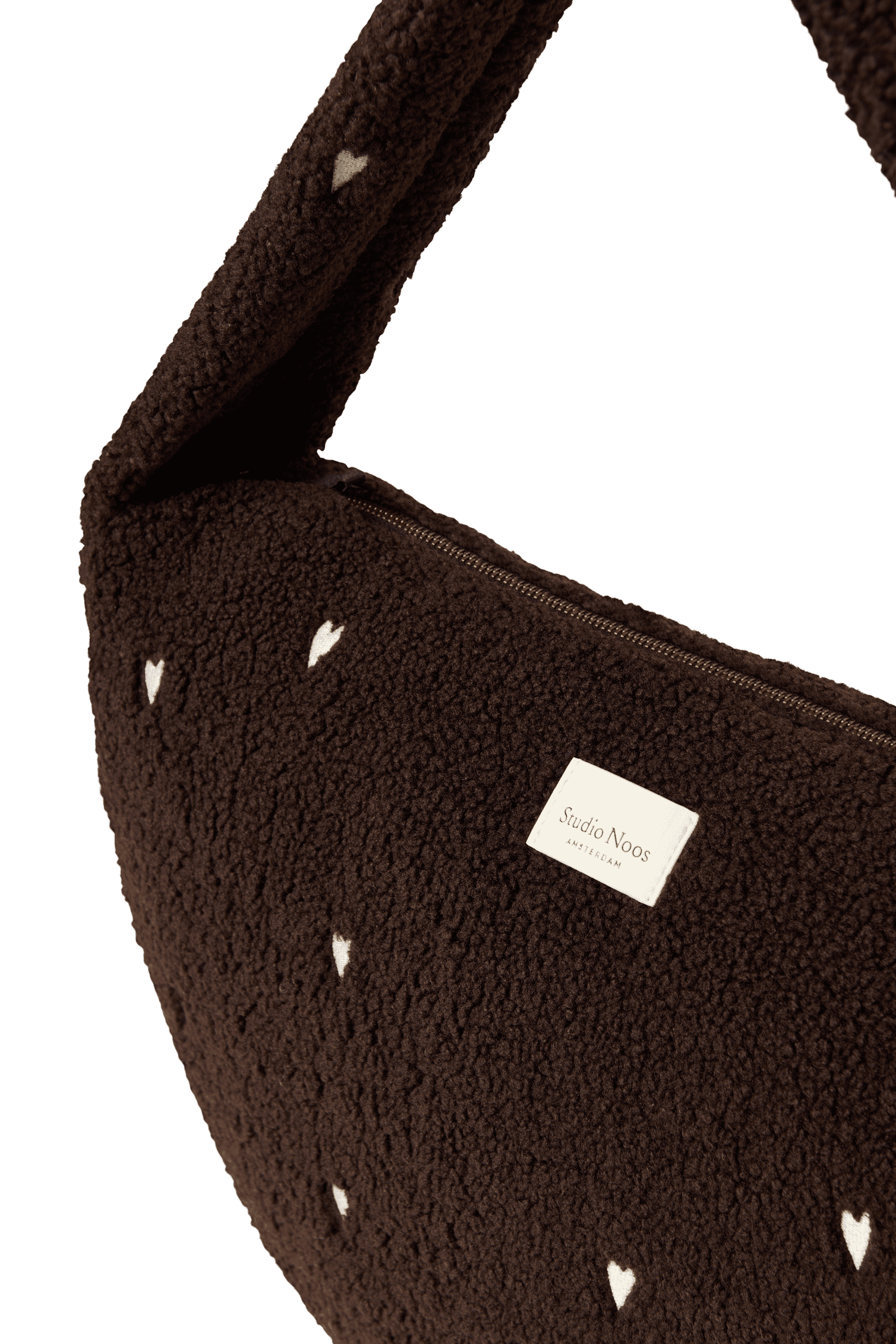 Studio Noos Teddy Cross Body Bag Umhängetasche Schoko Hearts