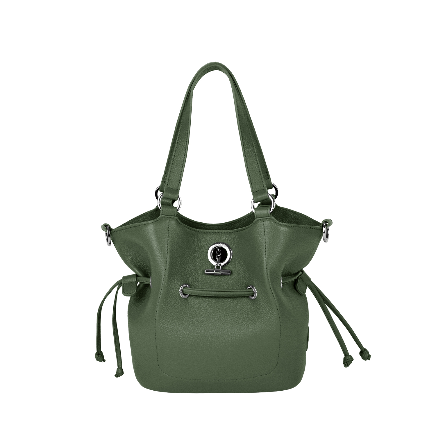Lamarthe Paris S Handtasche khaki Vollleder