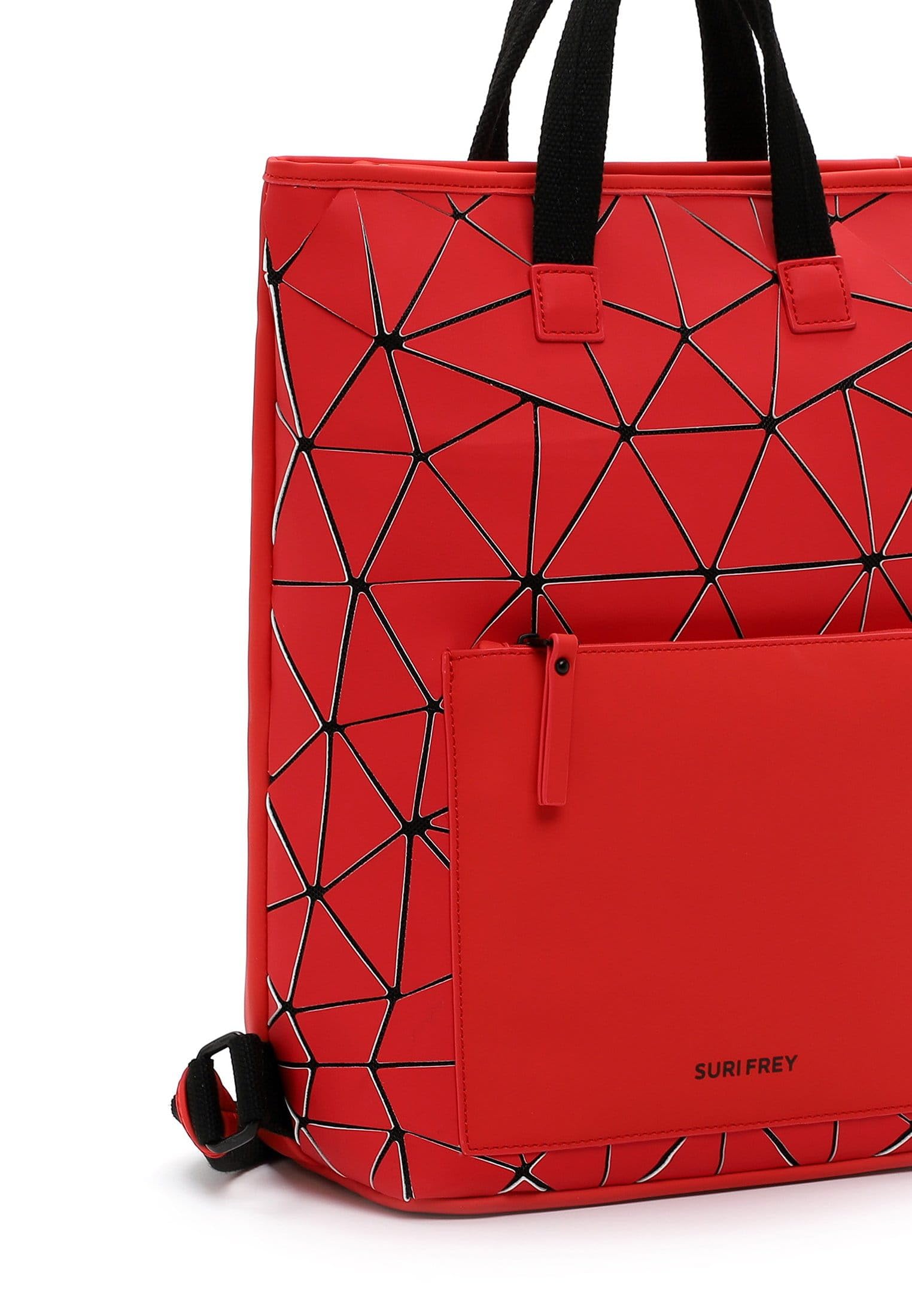 SURI FREY Jessy-Lu City Rucksack hellrot 3D-Optik