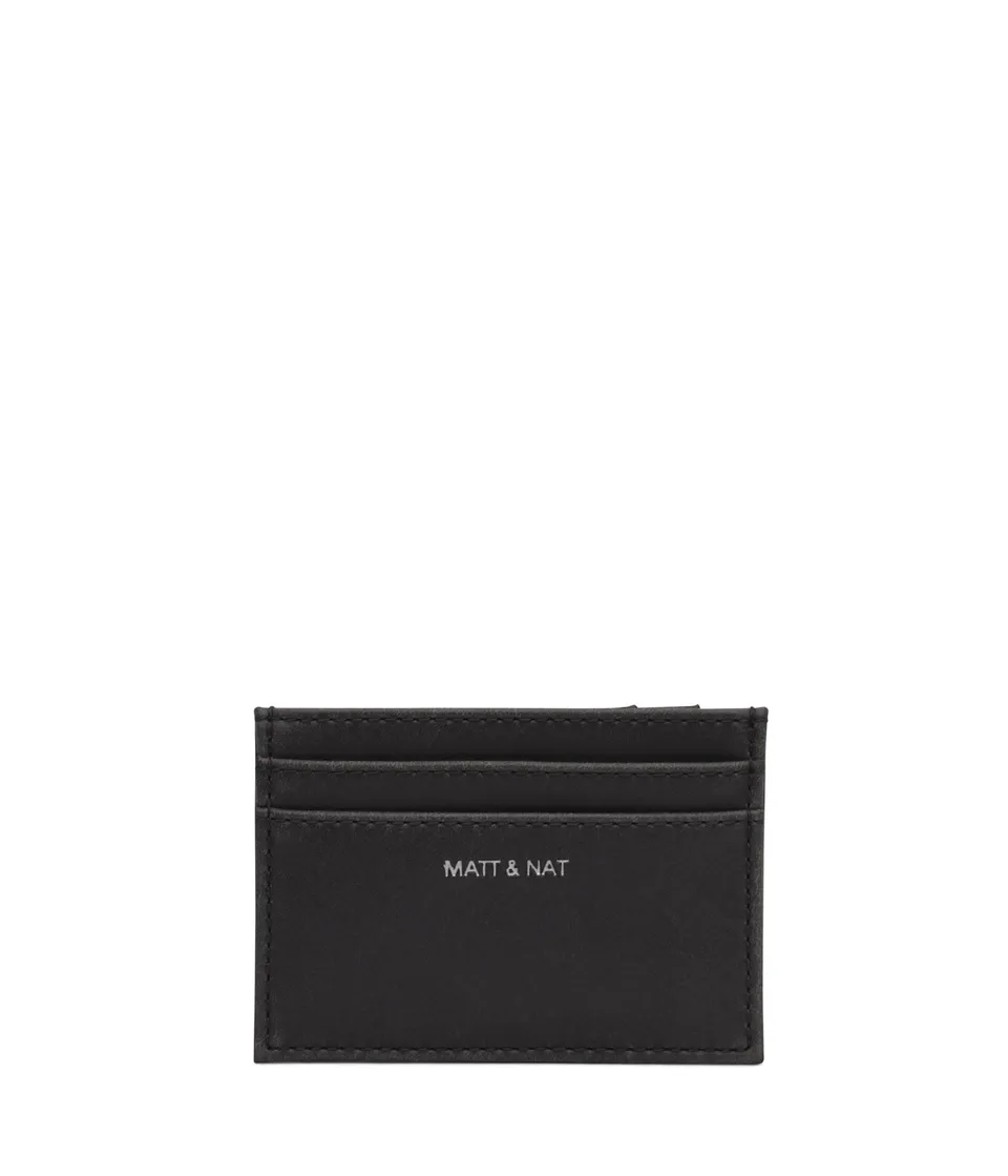 Matt & Nat Vintage Max Kartenetui Schwarz vegan