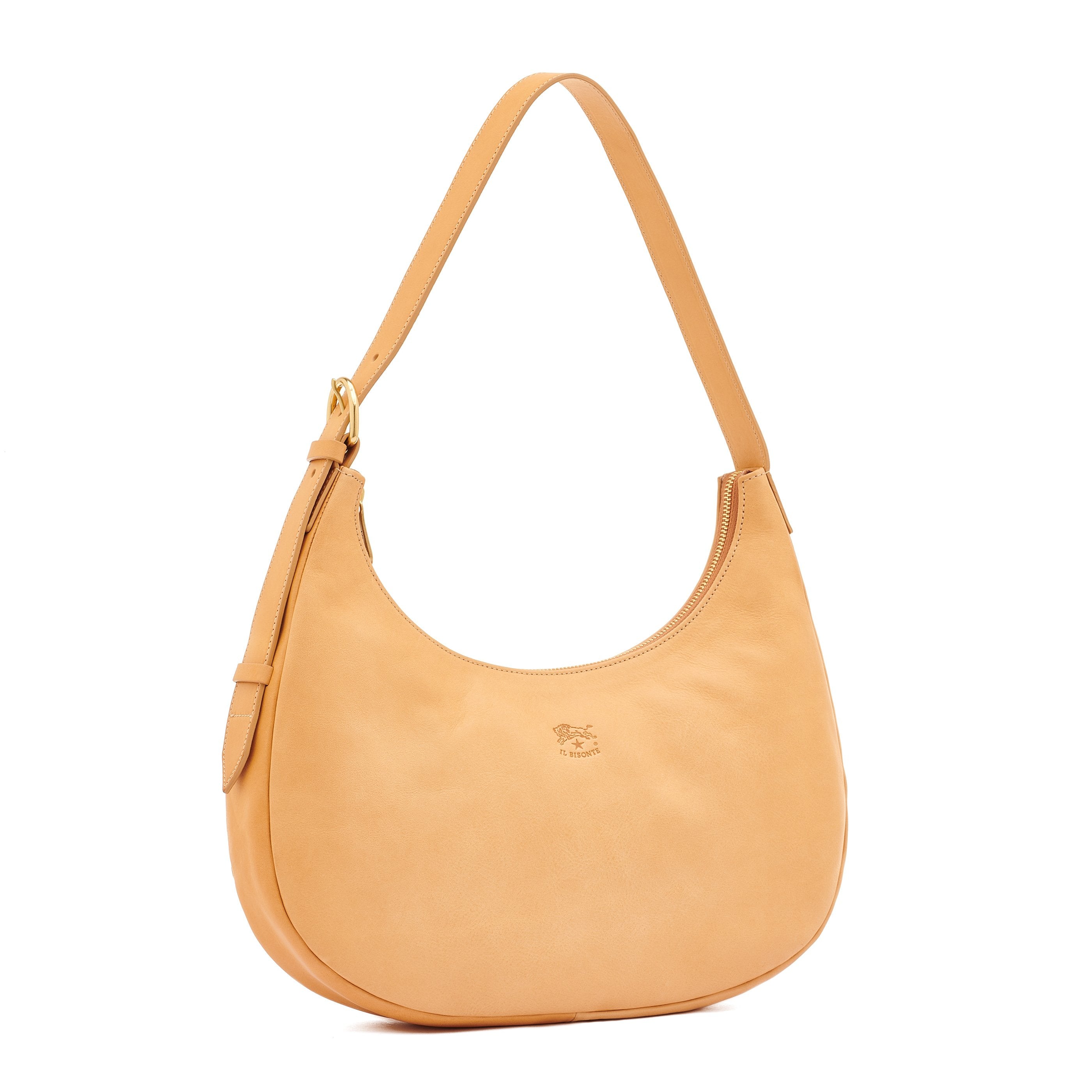 Il Bisonte Belcanto Schultertasche natur Vollleder Damen