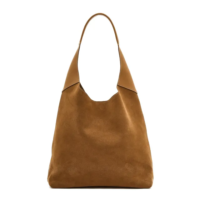 Il Bisonte Le Laudi Schultertasche Gianduia Wildleder