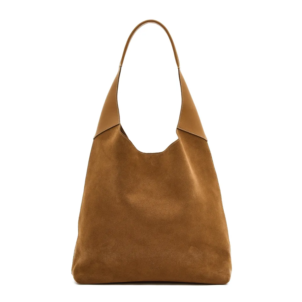 Il Bisonte Le Laudi Schultertasche Gianduia Wildleder