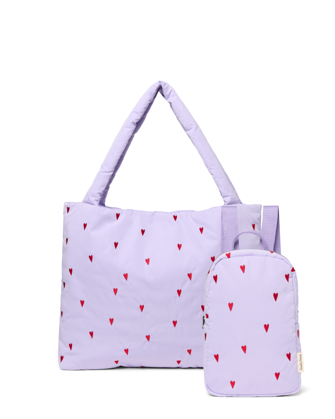 Studio Noos Puffy Gift Set Taschenset Purple Hearts
