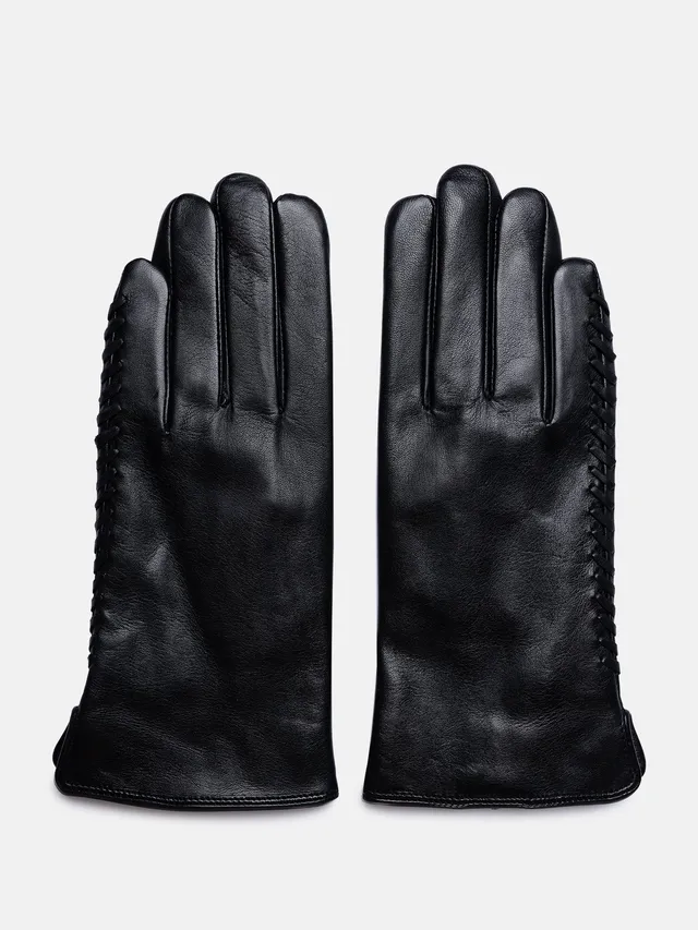 RE:DESIGNED Lili Handschuhe Black Leder Touch