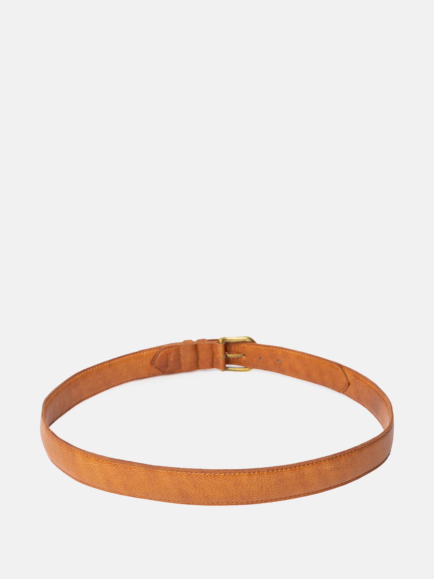RE:DESIGNED Hyas Wide Gürtel Burned Tan Vollleder 3,5 cm