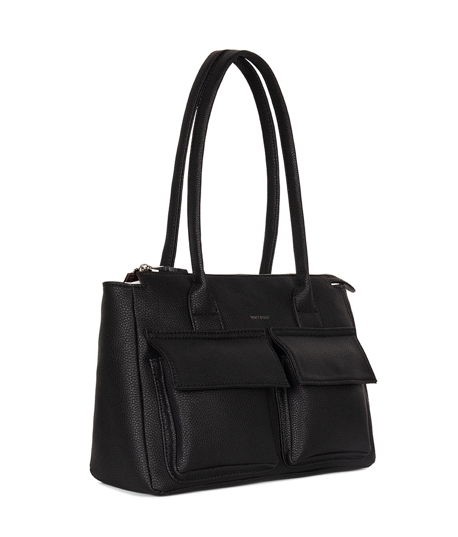 Matt & Nat Grain Jordi Tote Satchel Schwarz
