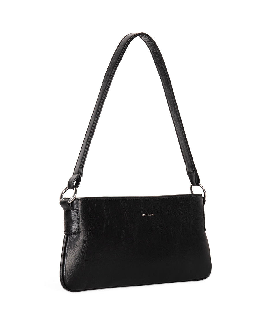 Matt & Nat Yvonne Theme Schultertasche Schwarz vegan