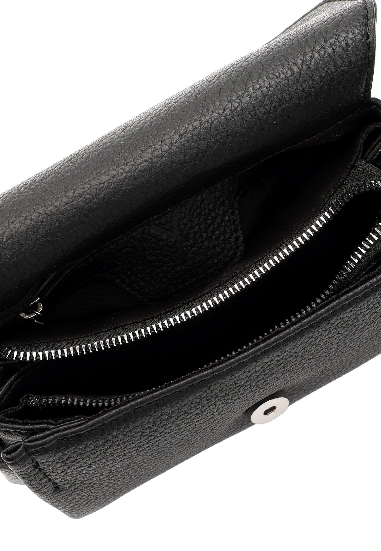 SURI FREY Hanny Crossbody Bag Umhängetasche Black Klappe